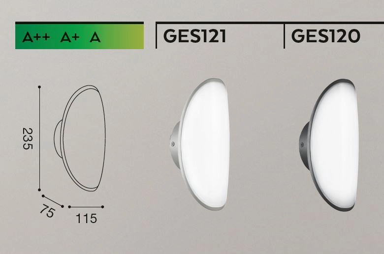 GES LED Wandleuchte für außen von GEA Led