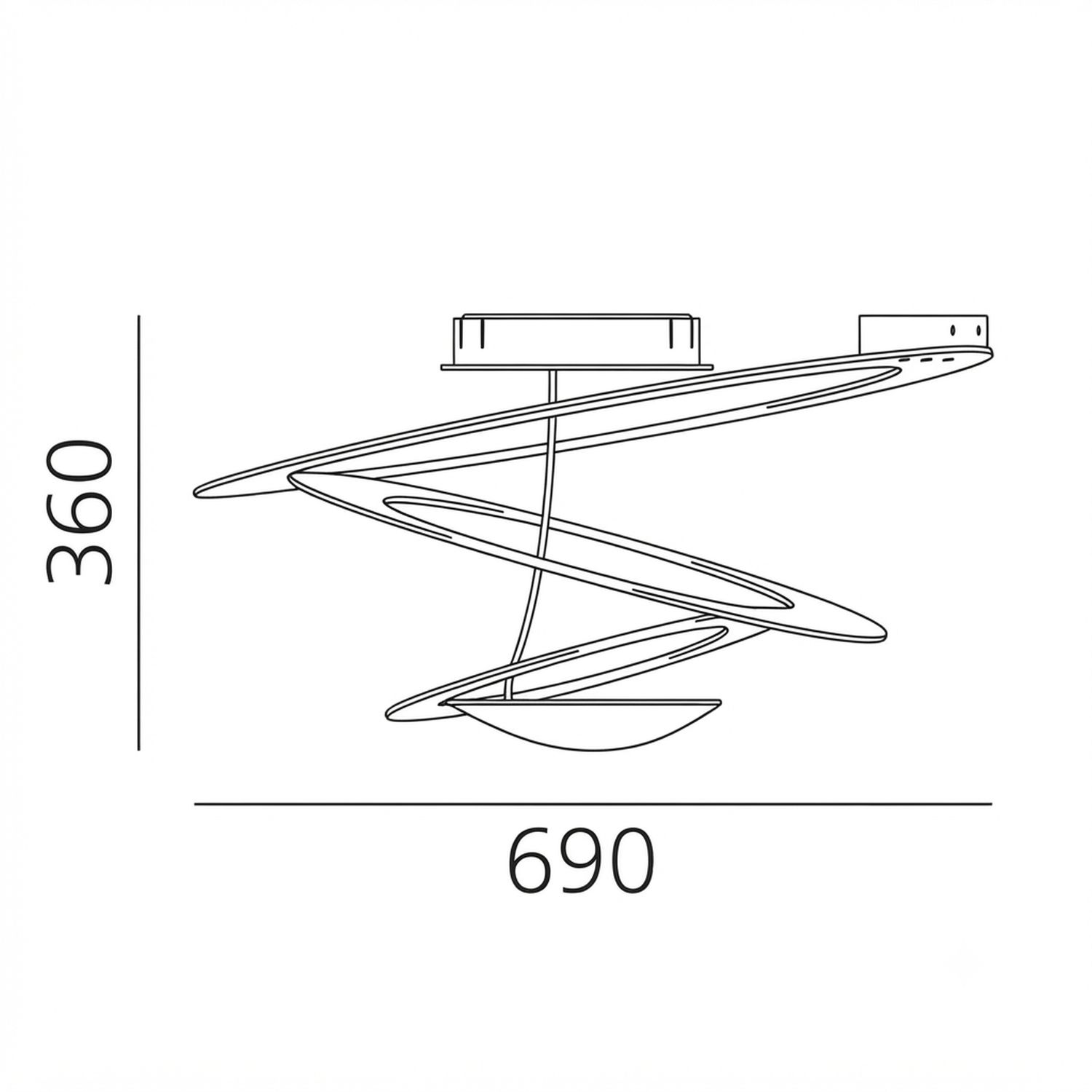 Deckenlampe PIRCE MINI CEILING von Artemide