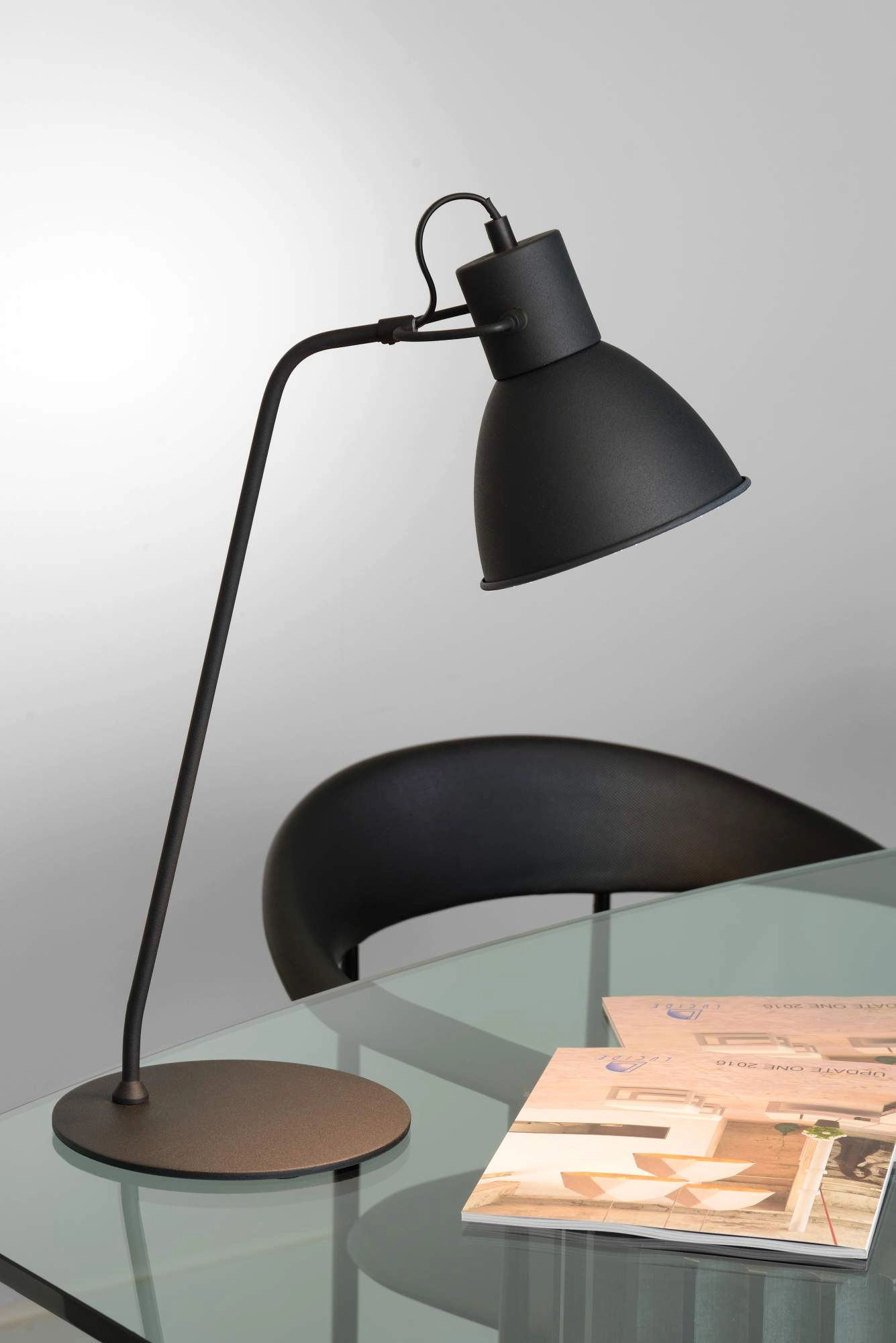 LU 03617/01/30 Lucide SHADI - Desk lamp - Ø 20 cm - 1xE14 - Black