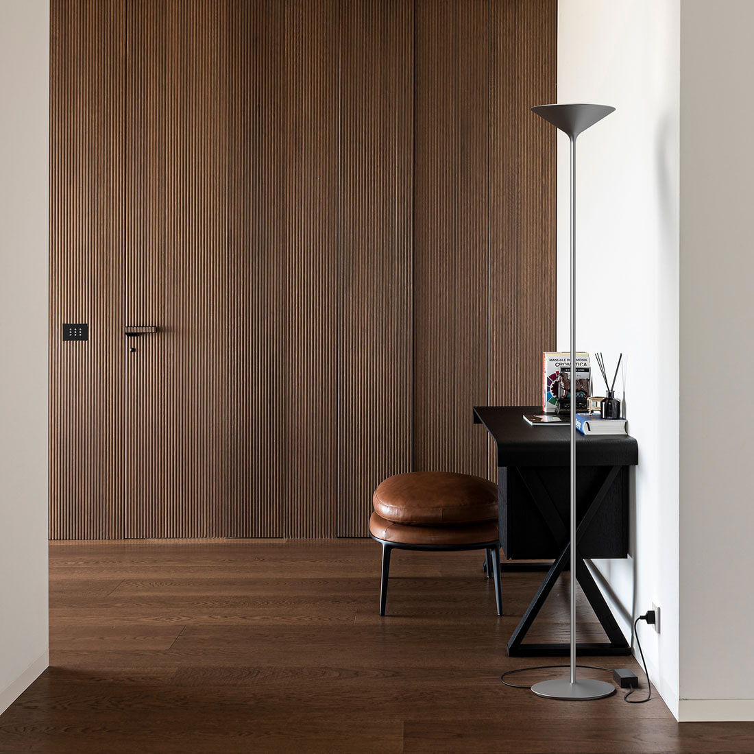 Dry LED floor lamp by Rotaliana