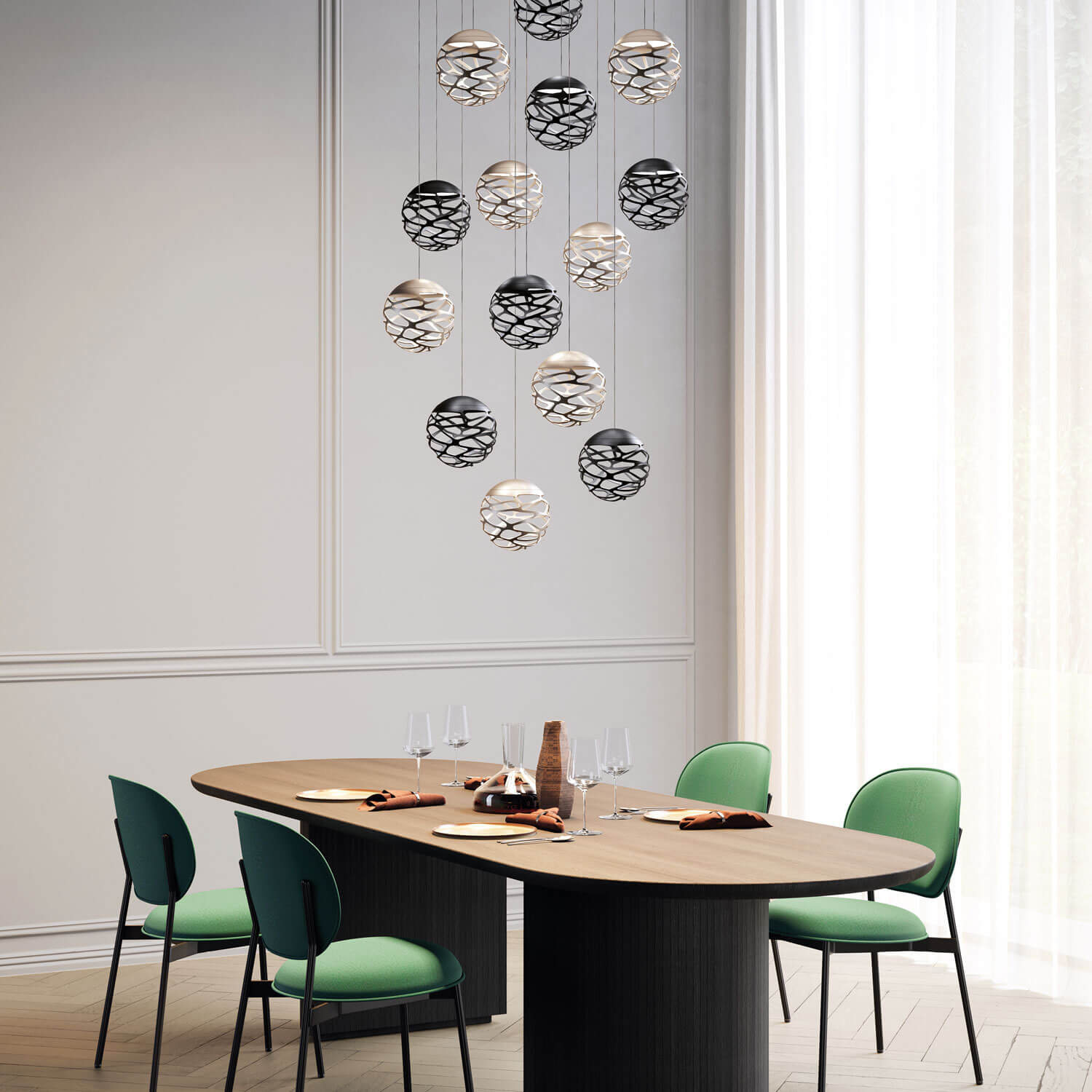 Kelly Cluster Sphere LED Leuchte von Lodes