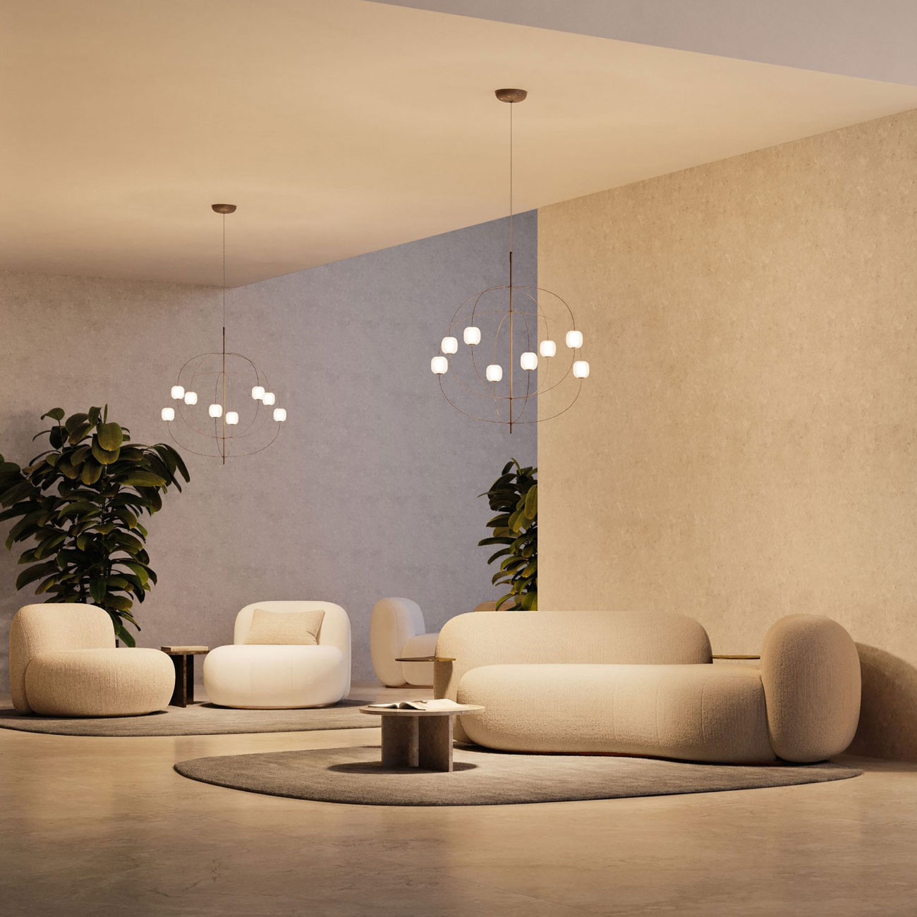 Axia moderner LED Luster von Lodes