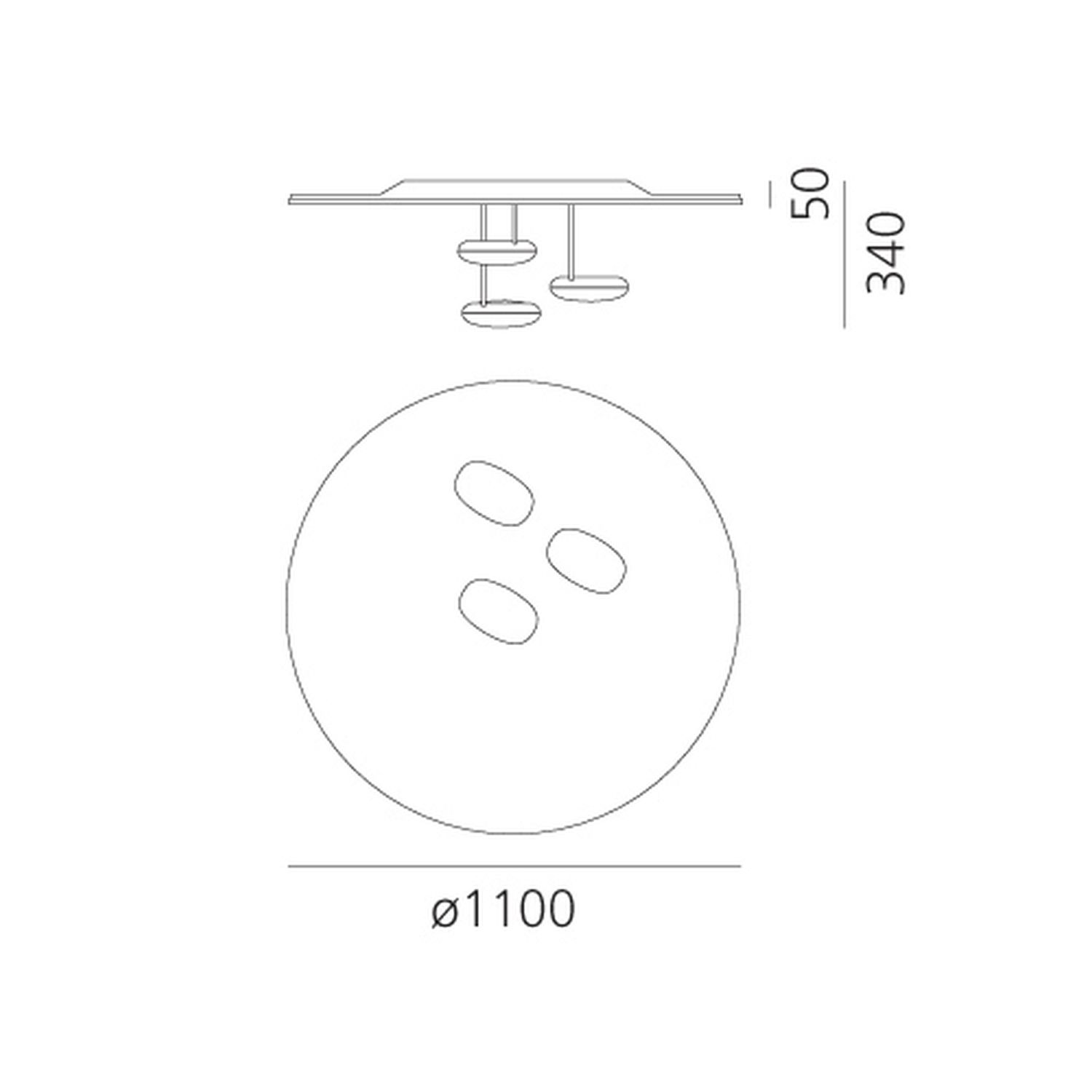 Deckenlampe DROPLET CEILING von Artemide
