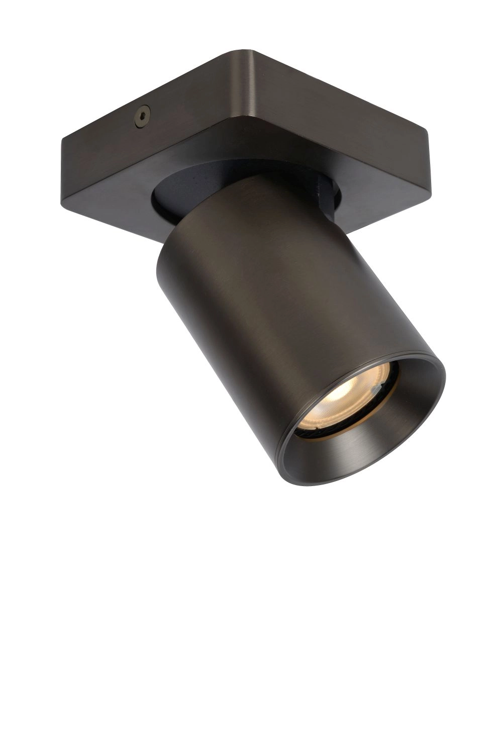 LU 09929/05/16 Lucide NIGEL - Ceiling spotlight - LED Dim to warm - GU10 - 1x5W 2200K/3000K - Black 