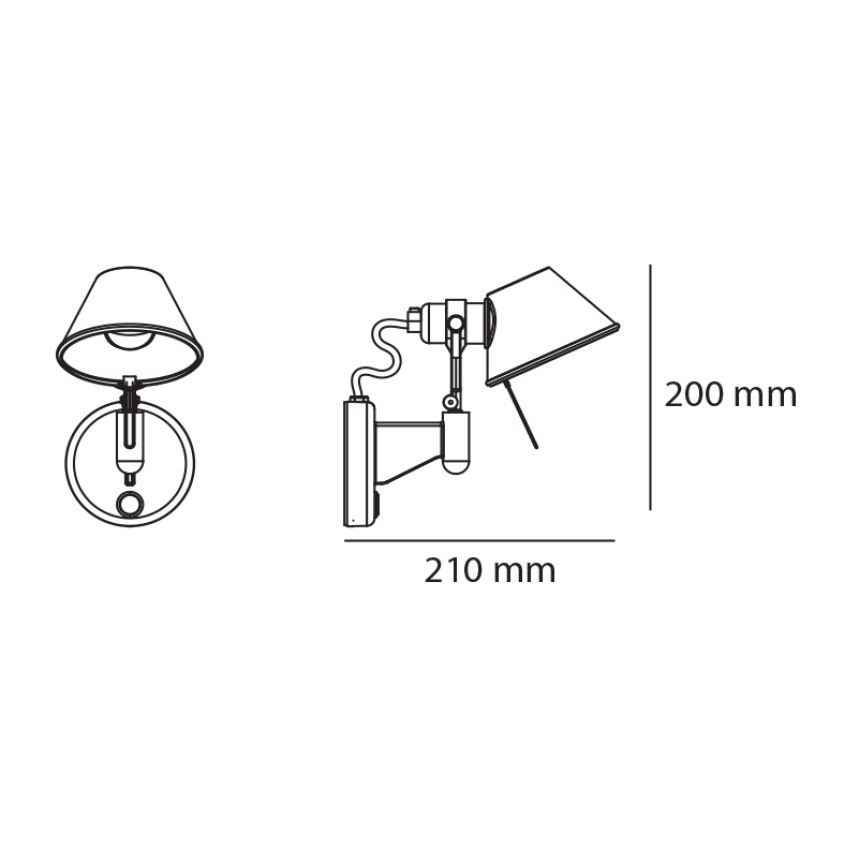 Tolomeo Micro Faretto Wandstrahler von Artemide