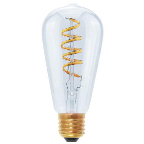 LED Rustica Curved Spirale klar E27 Segula