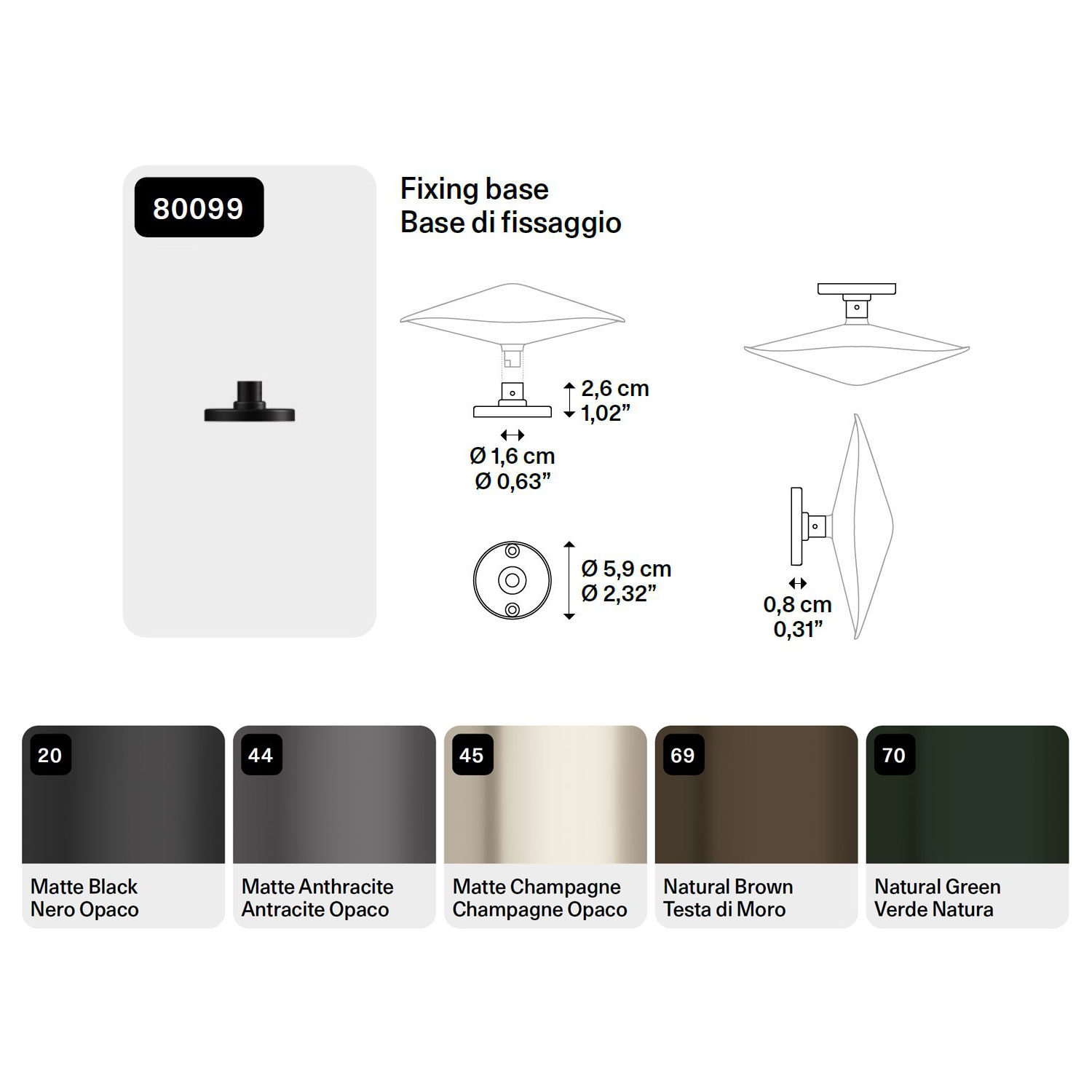 Kinno base di fissaggio di Lodes