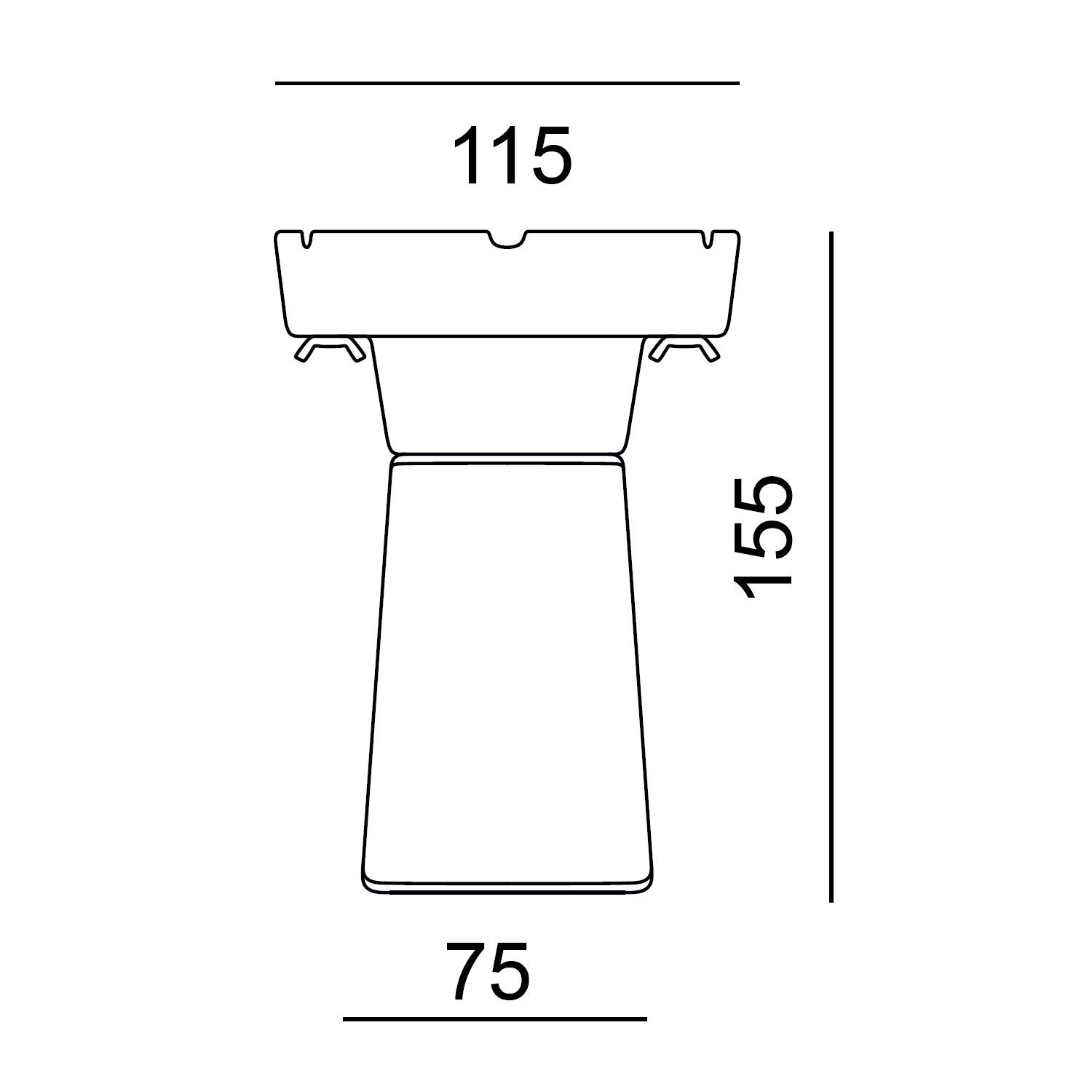 951P Battersea Deckenspot von Toscot