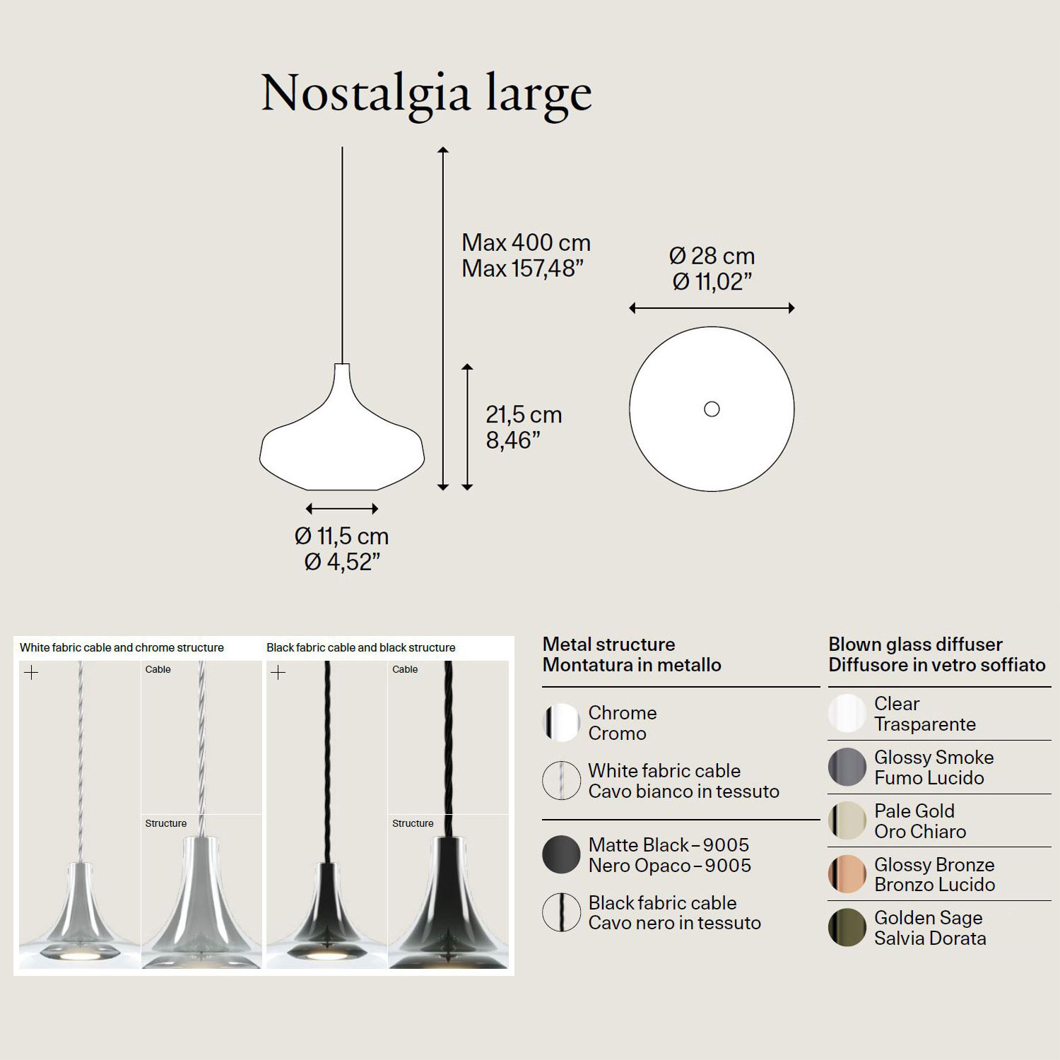 Nostalgia Large Designerleuchte von Lodes