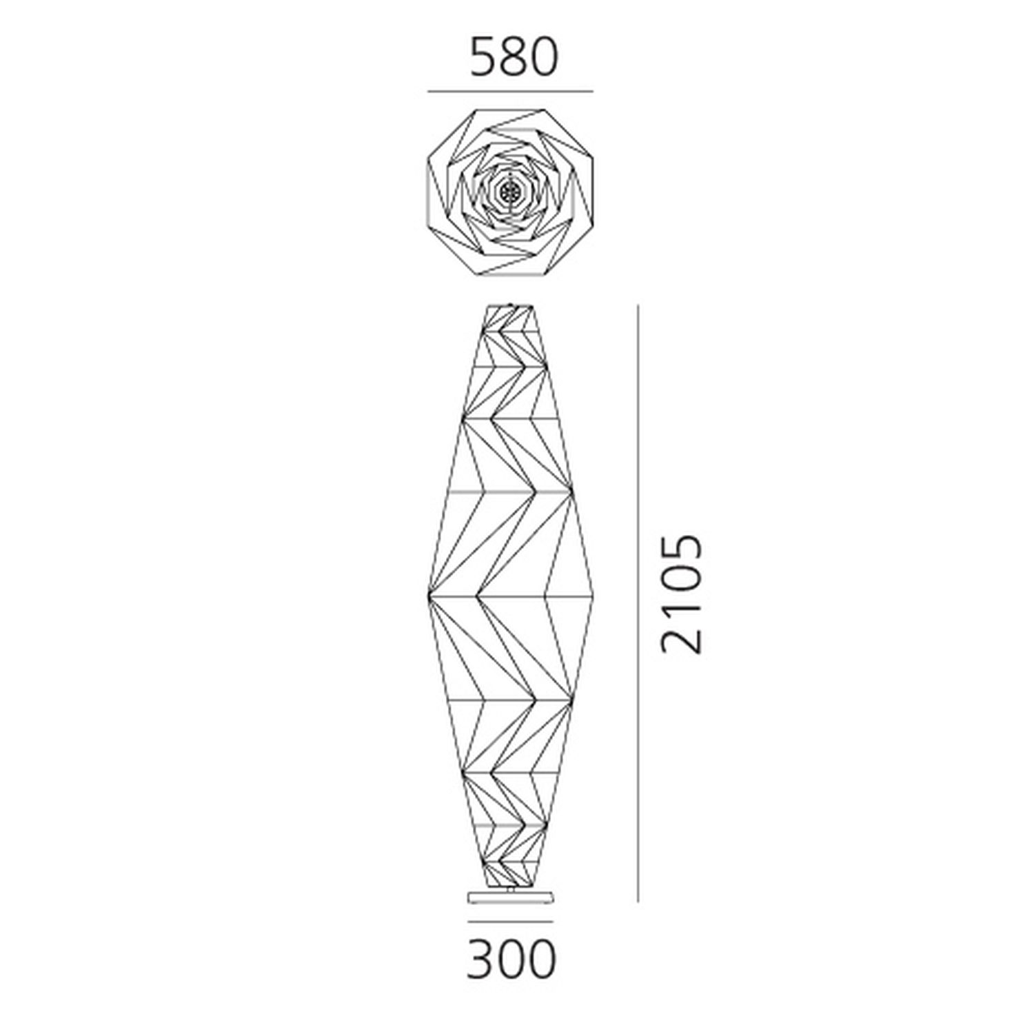 Minomushi "IN-EI“ Bodenleuchte von Artemide