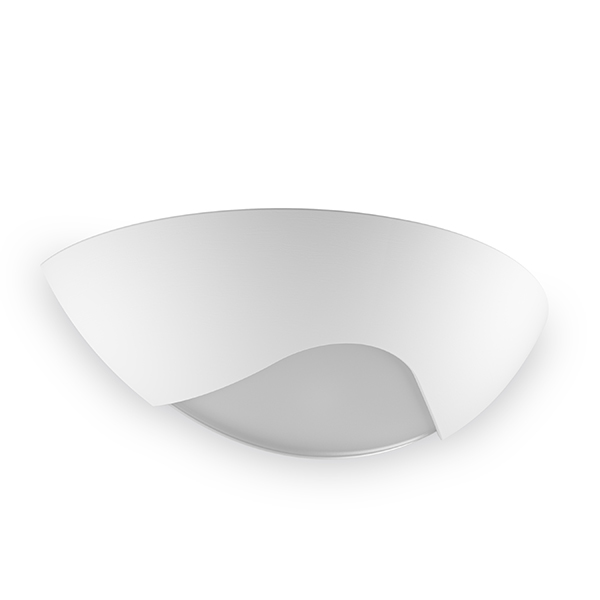 Wandlampe aus Gips 8259 von Belfiore weiß