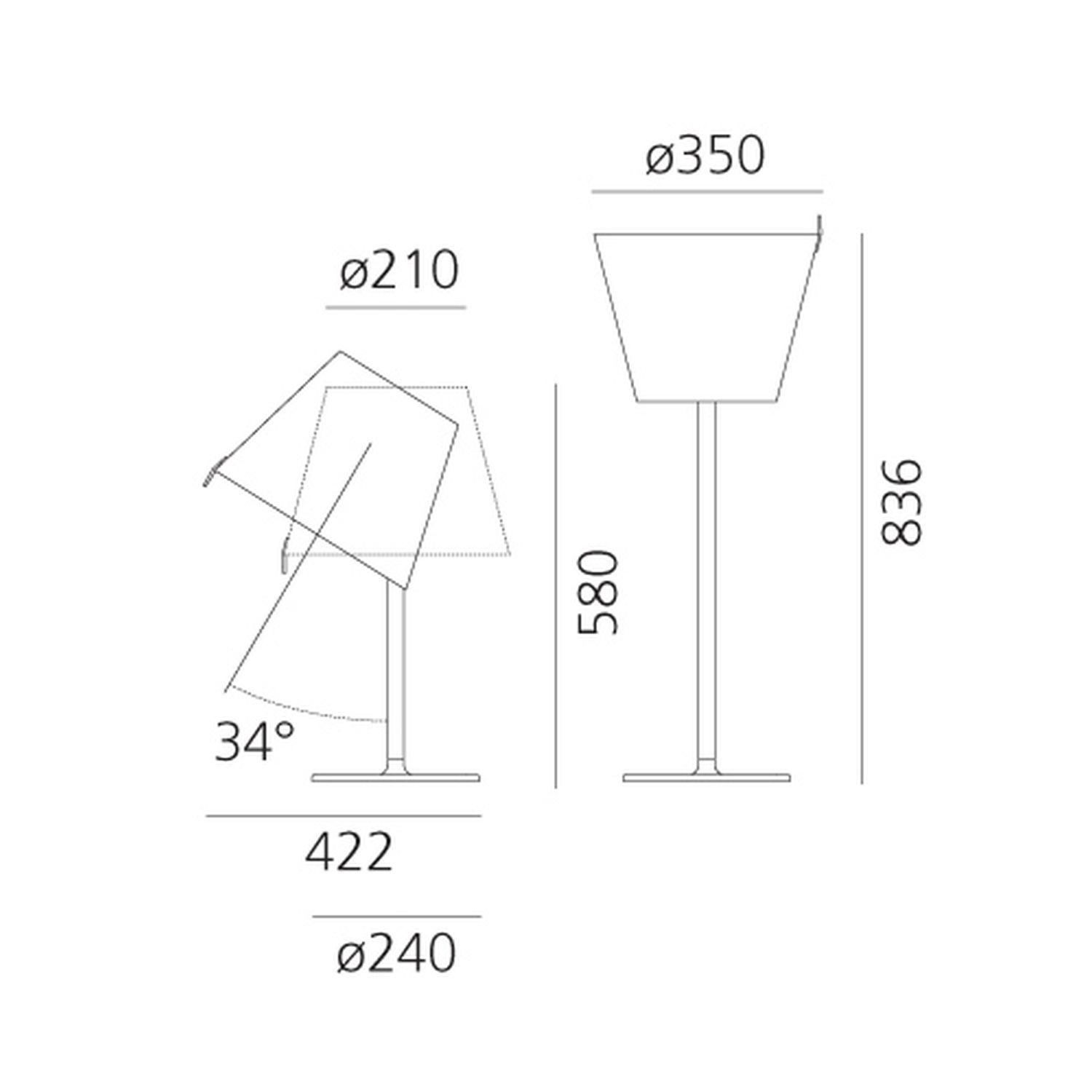 Melampo Tavolo Tischleuchte von Artemide