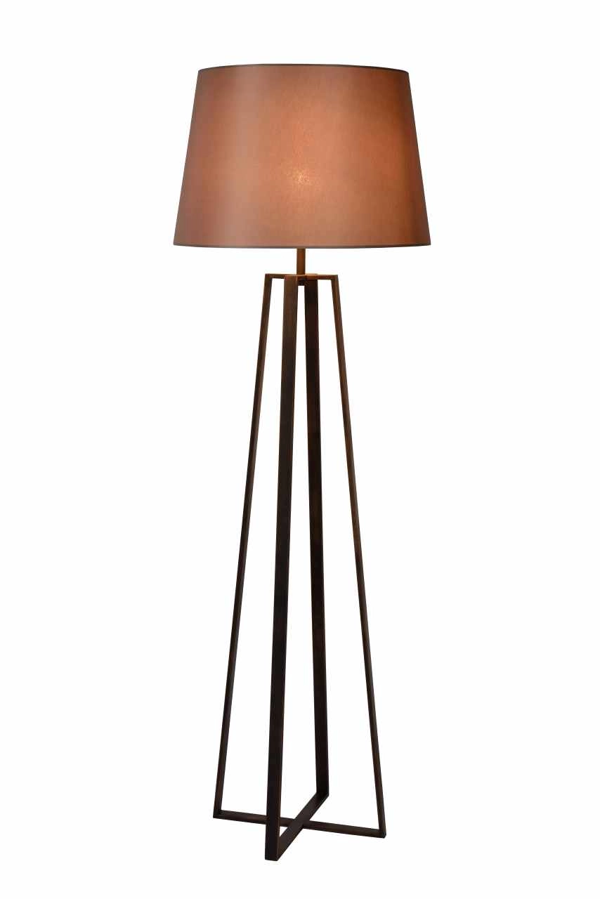 LU 31798/81/97 Lucide COFFEE - Floor lamp - Ø 55 cm - 1xE27 - Rust Brown