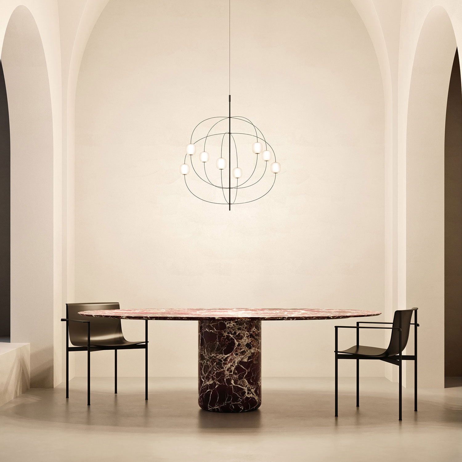 Axia moderner LED Luster von Lodes