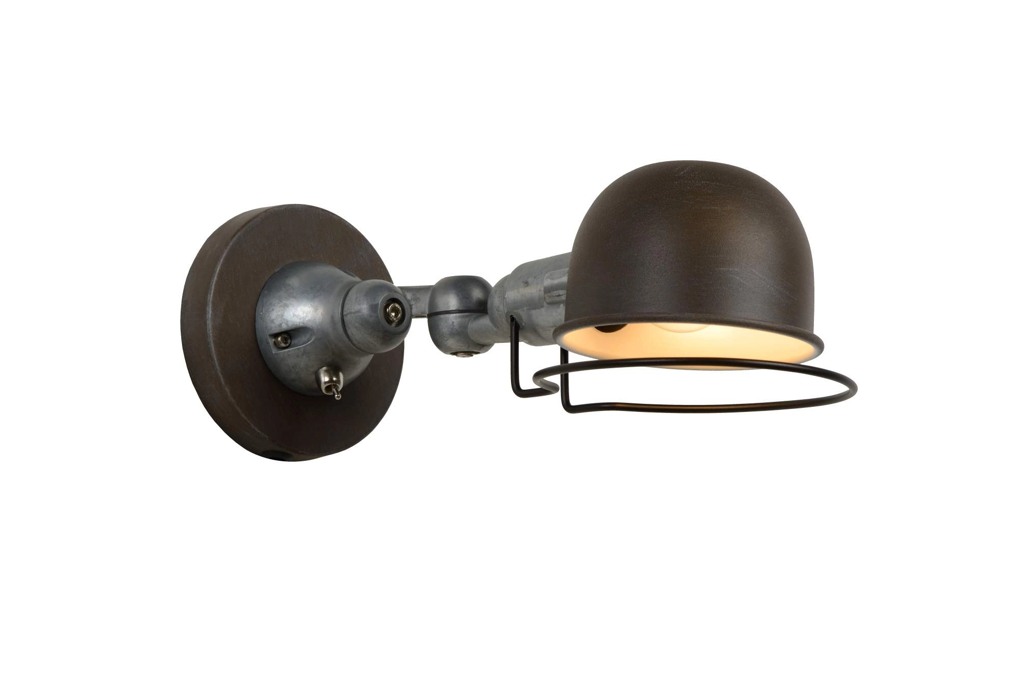 LU 45252/01/97 Lucide HONORE - Wall light - 1xE14 - Rust Brown