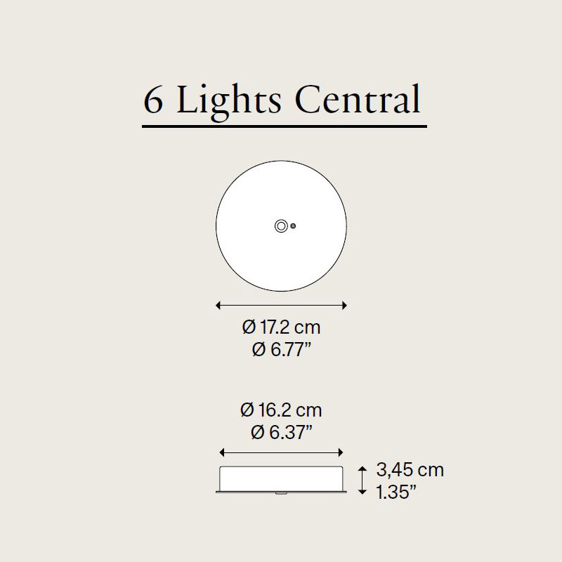 6 Lights Central Baldachin von Lodes