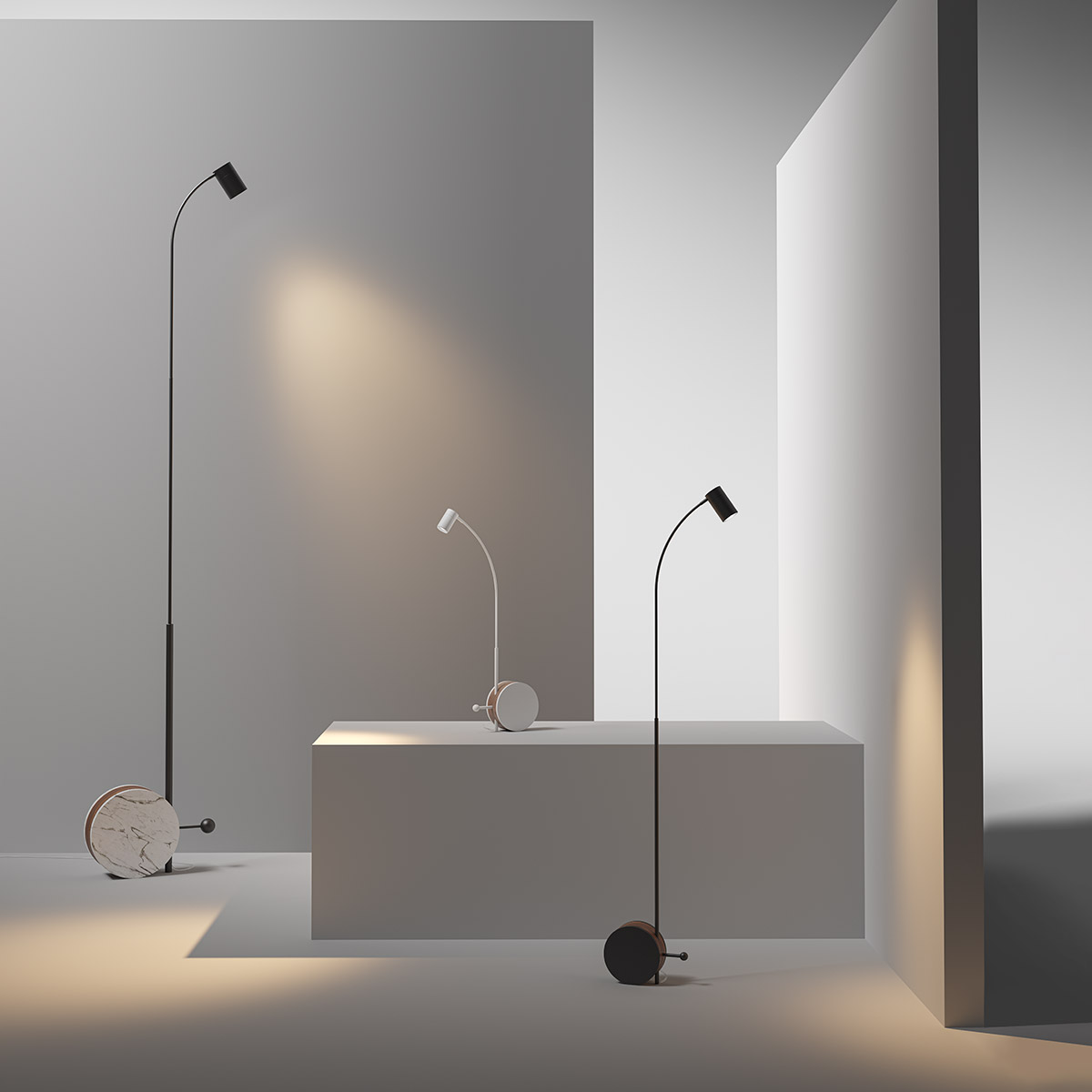 Chiocciola LED Leselampe von Lumen Center