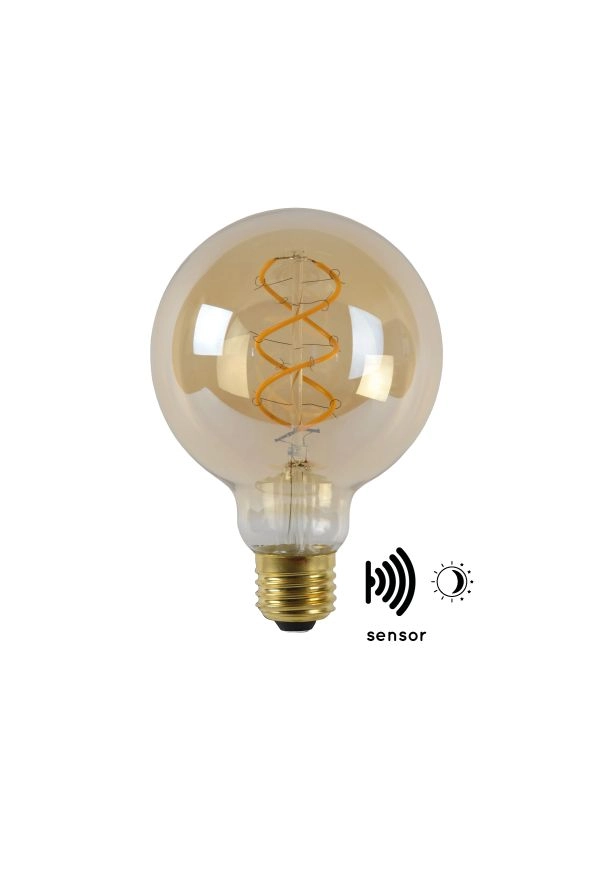 LU 49032/04/62 Lucide G95 TWILIGHT SENSOR - Filament bulb Outdoor - Ø 9,5 cm - LED - E27 - 1x4W 2200