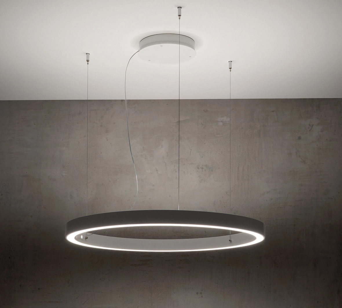 Ring LED suspension light by Itama