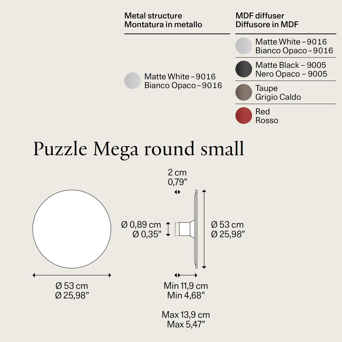 Puzzle Mega Round Small by Lodes