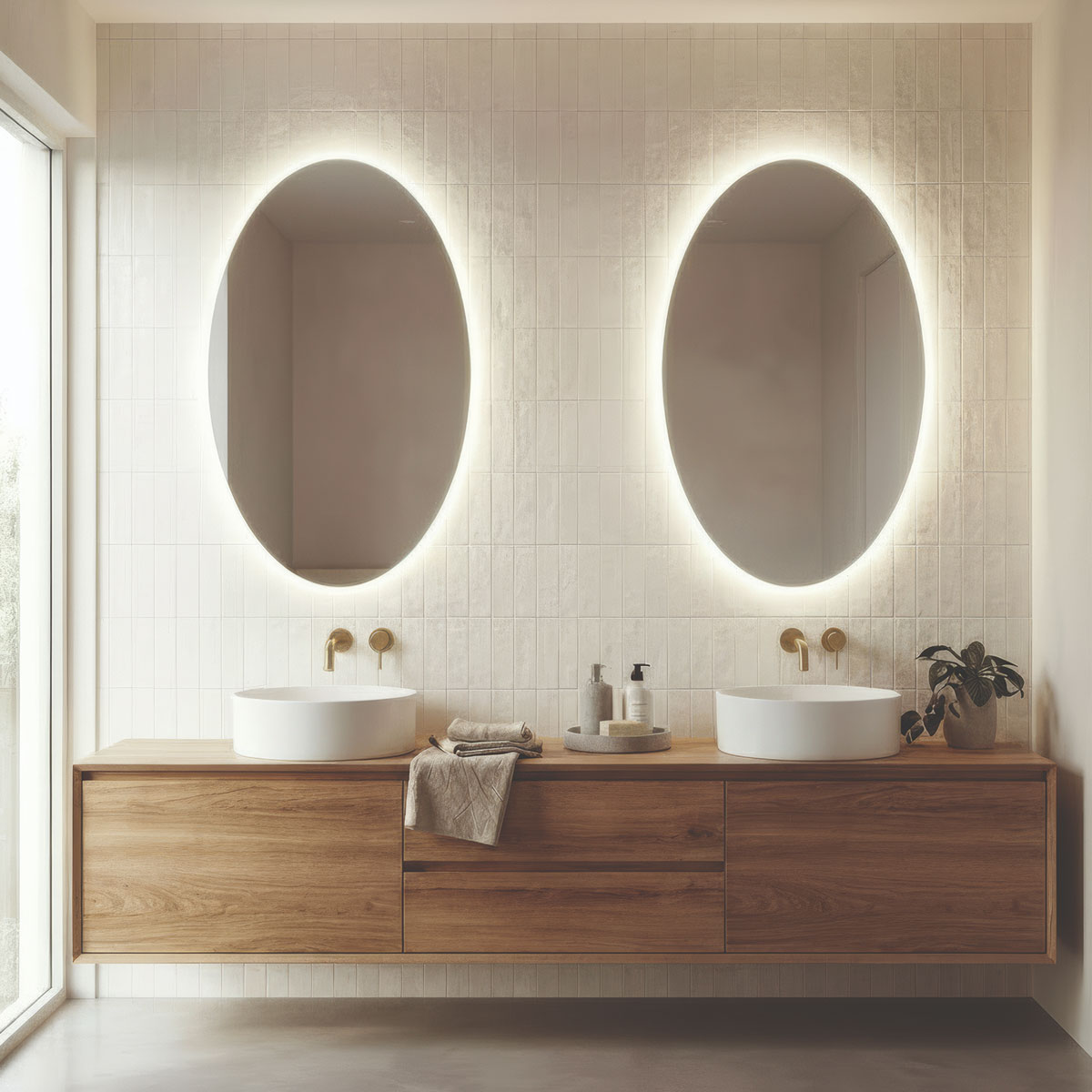 Adriana specchio con LED di ACB