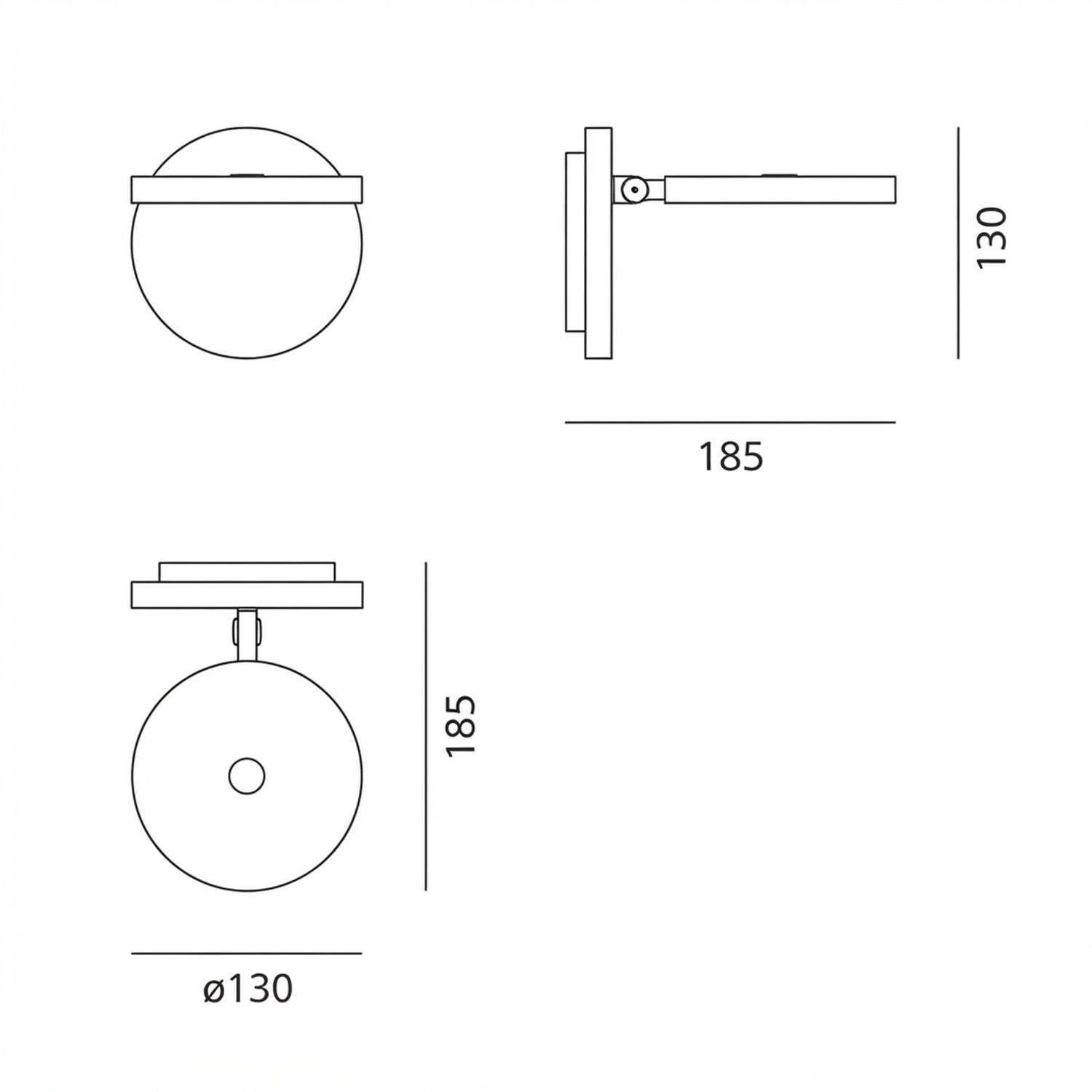 DEMETRA Faretto wall lamp by Artemide