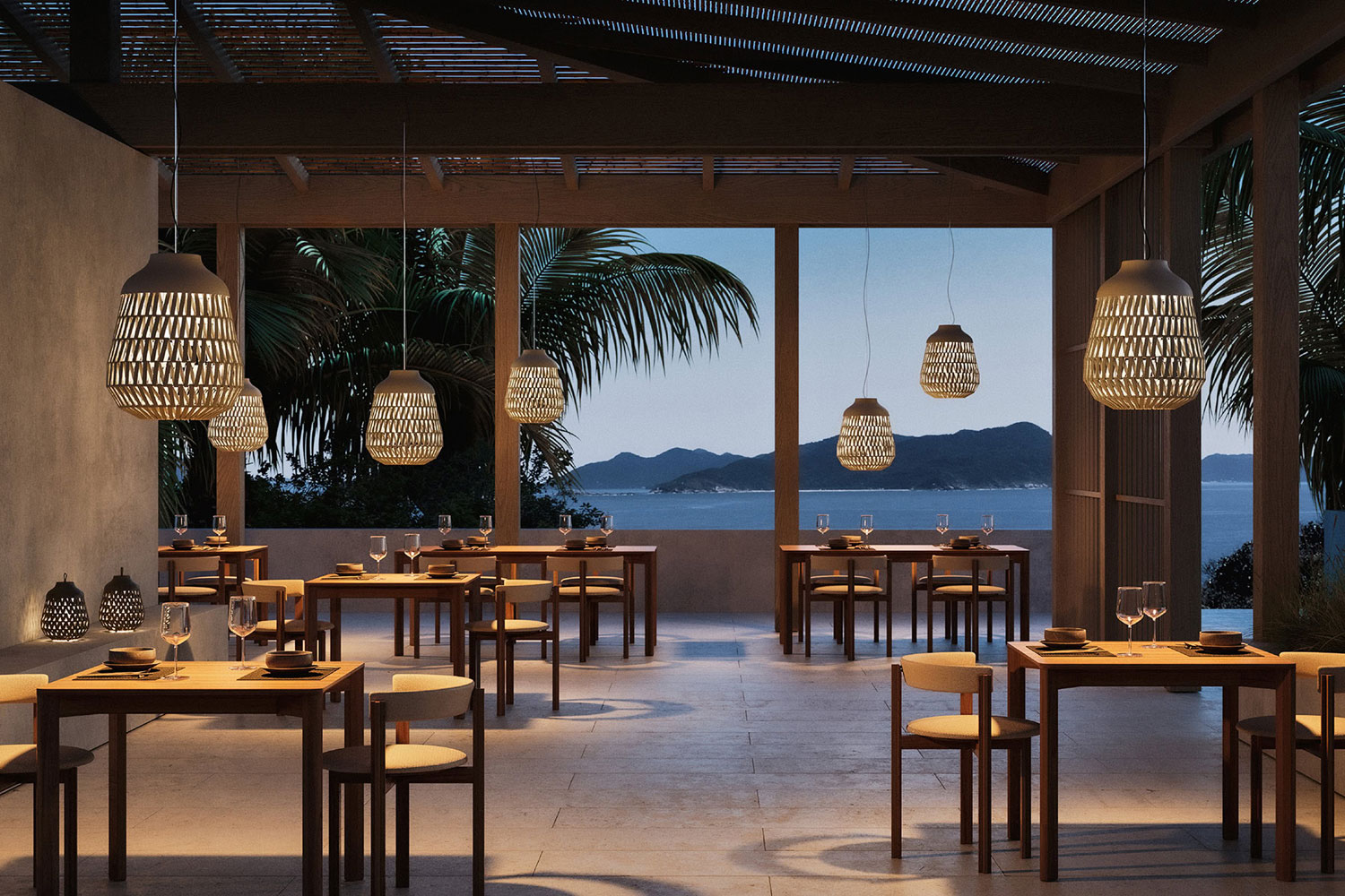 Stitch Medium Pendellampe von Lodes