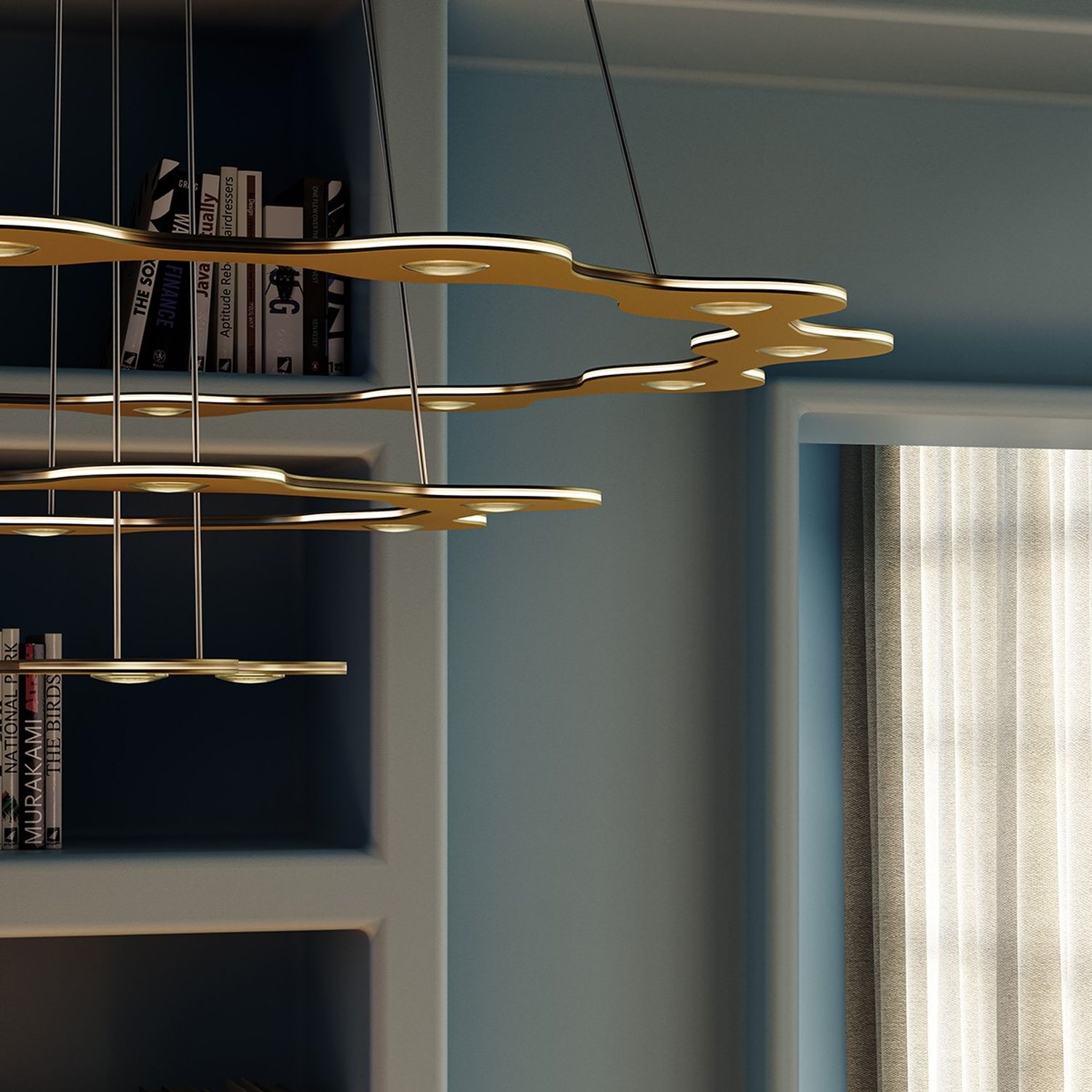 Flat Saturn 3 suspension lamp by Lumen Center Italia