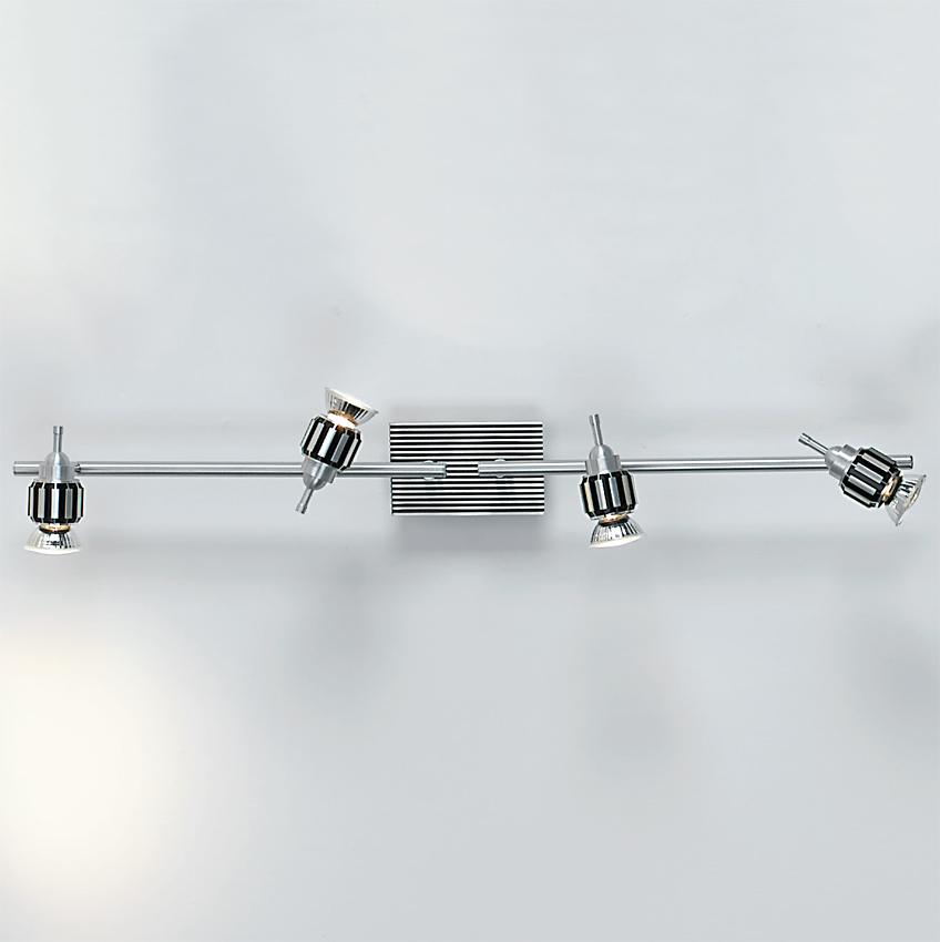 PL 5783-4 Carrara Decken-/Wandlampe Strahler, Aluminium