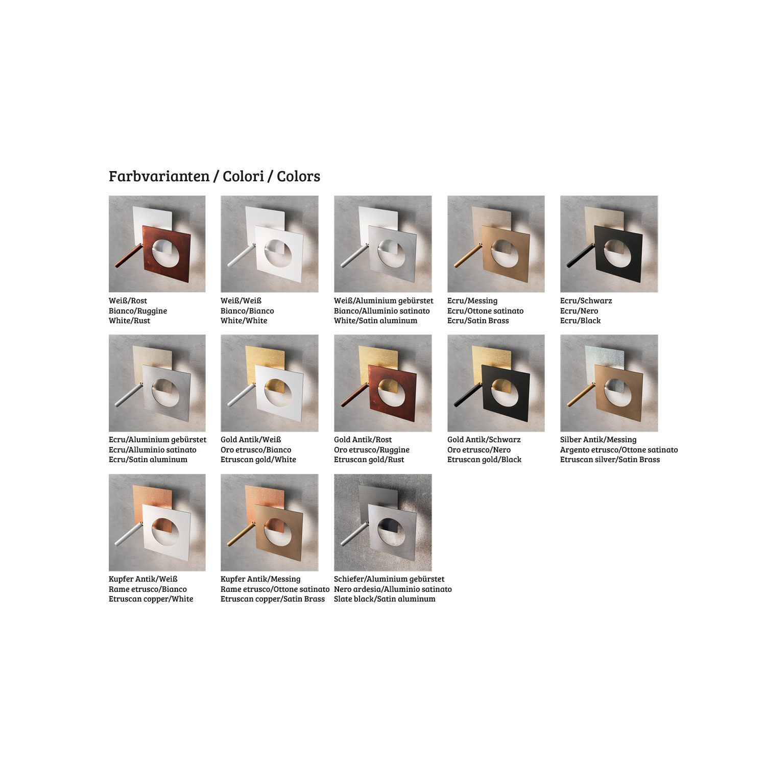 KIT 400 für Decken-Wandleuchte Petra von Icone