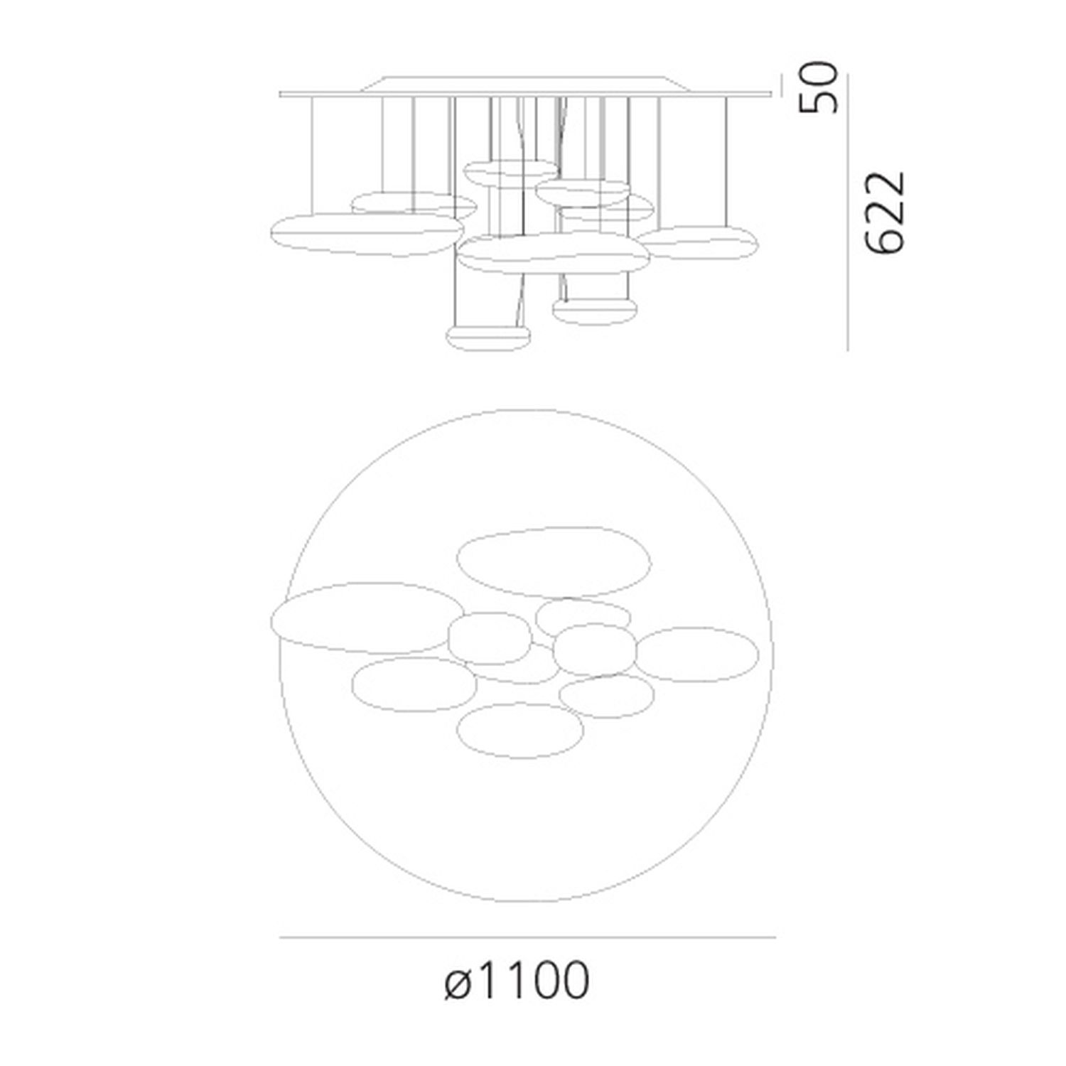 Mercury LED Deckenlampe von Artemide