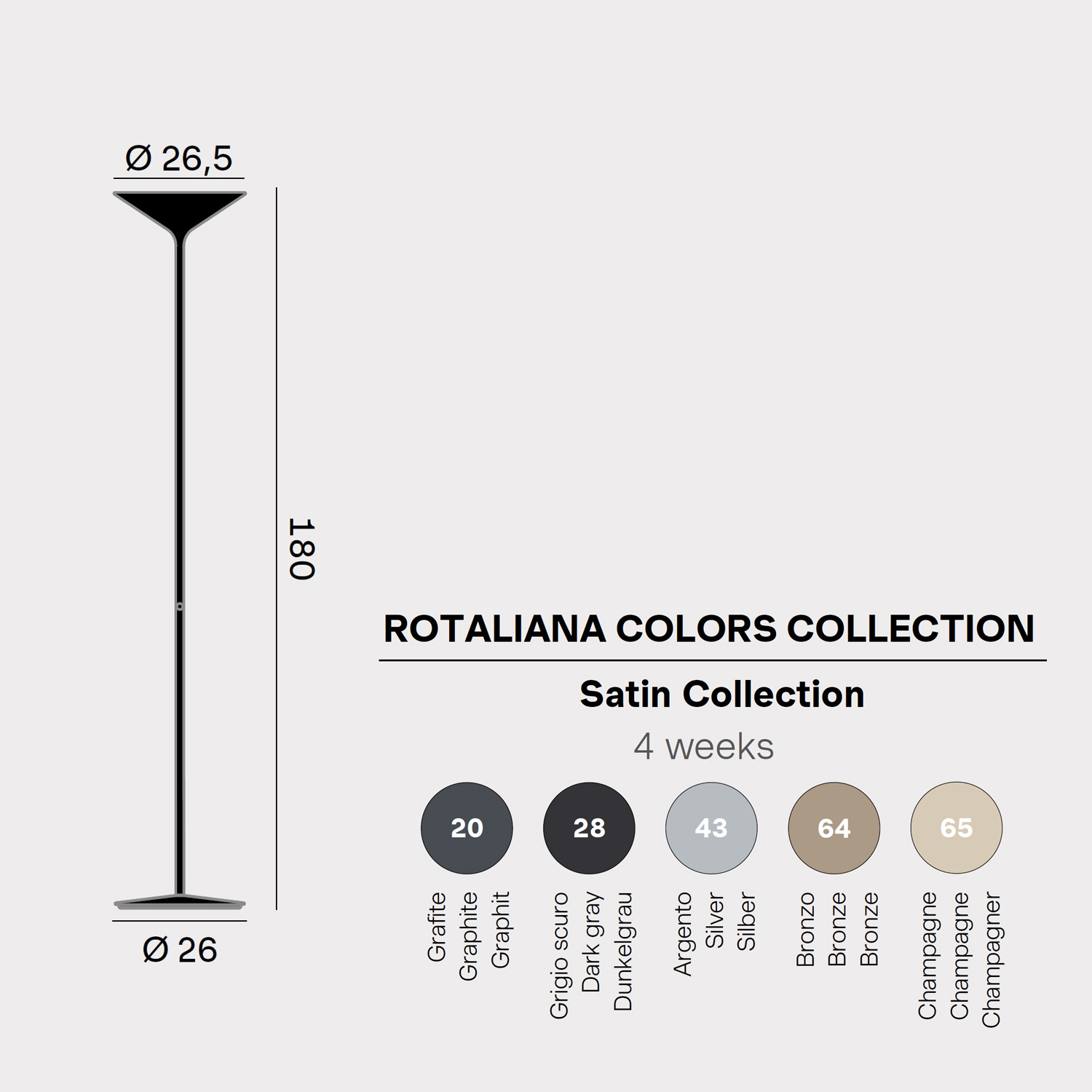 Dry LED Stehleuchte von Rotaliana
