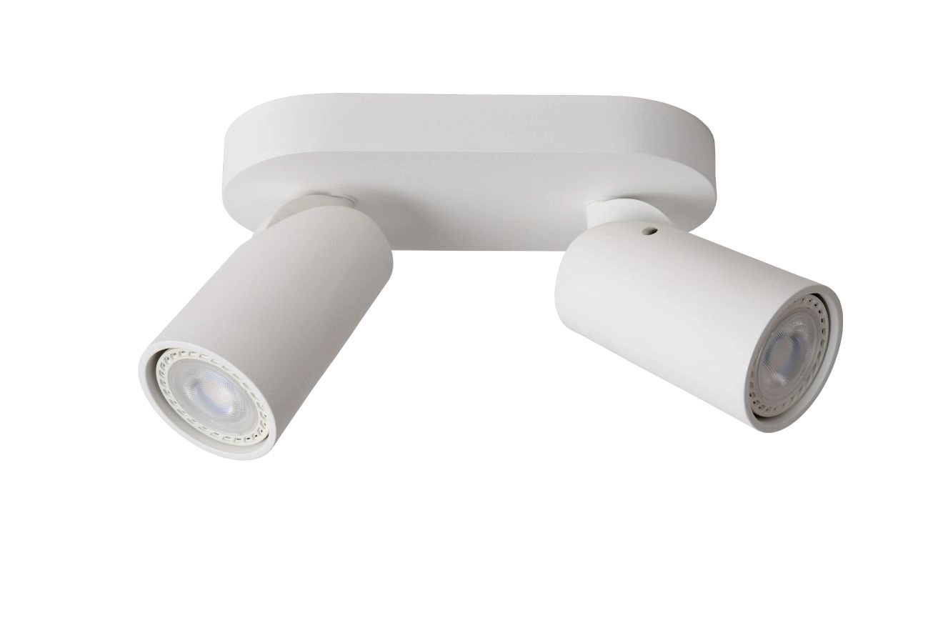 LU 23954/11/31 Lucide XYRUS - Ceiling spotlight - LED Dim to warm - GU10 - 2x5W 2200K/3000K - White