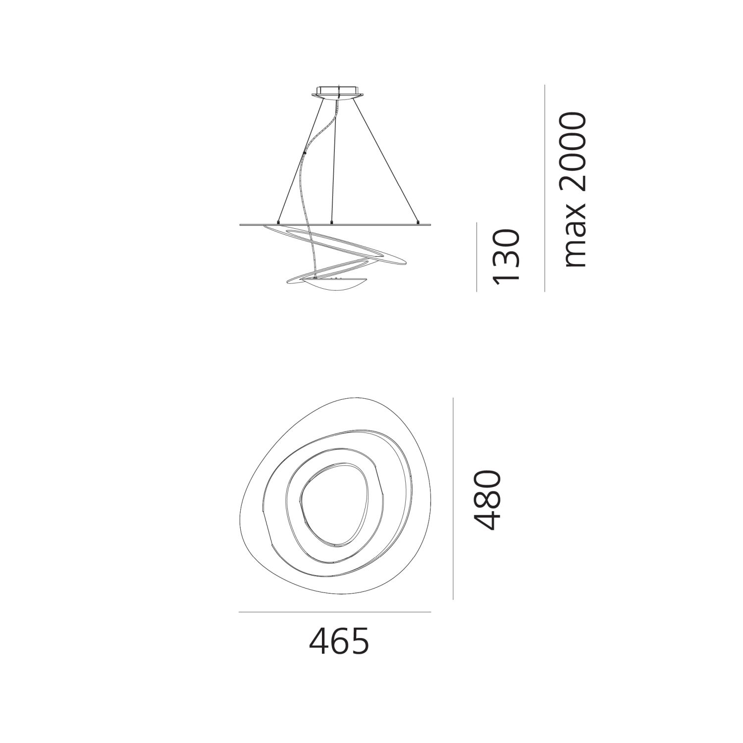 Pirce MICRO LED Hängeleuchte von Artemide