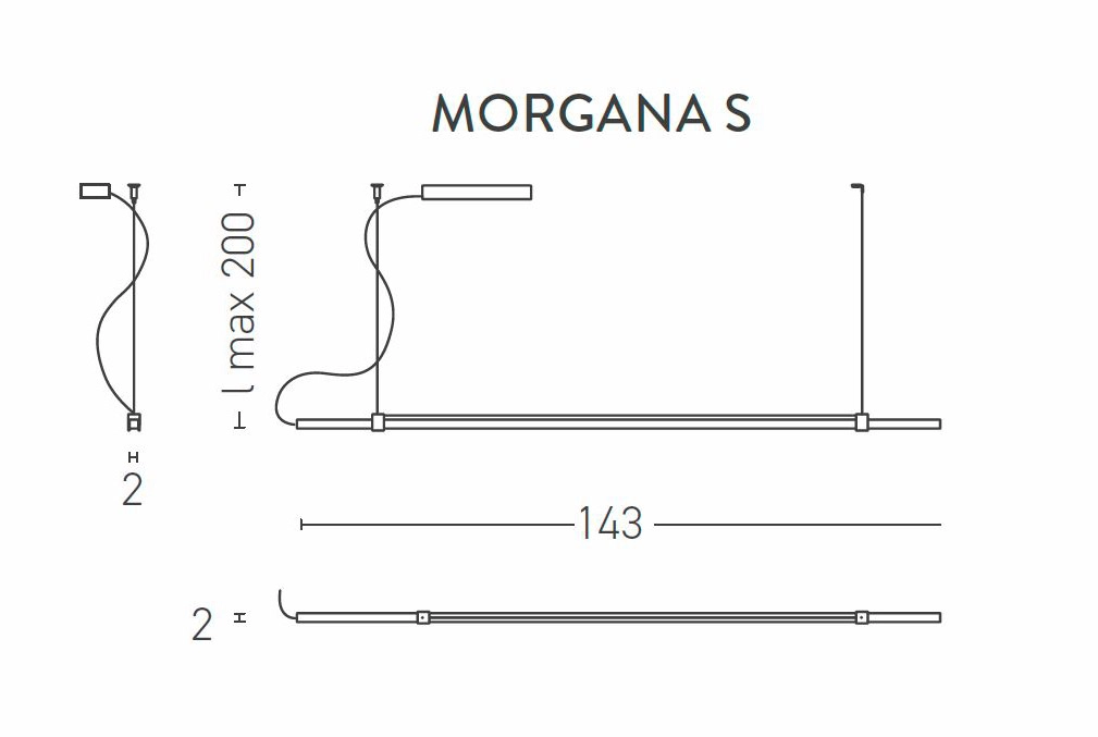 Morgana LED Leuchte von Lumen Center