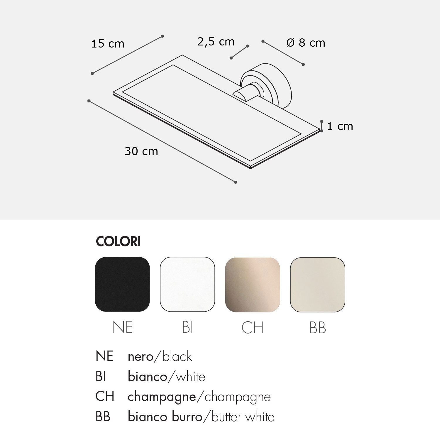 Giùup AP LED Wandlampe von Icone