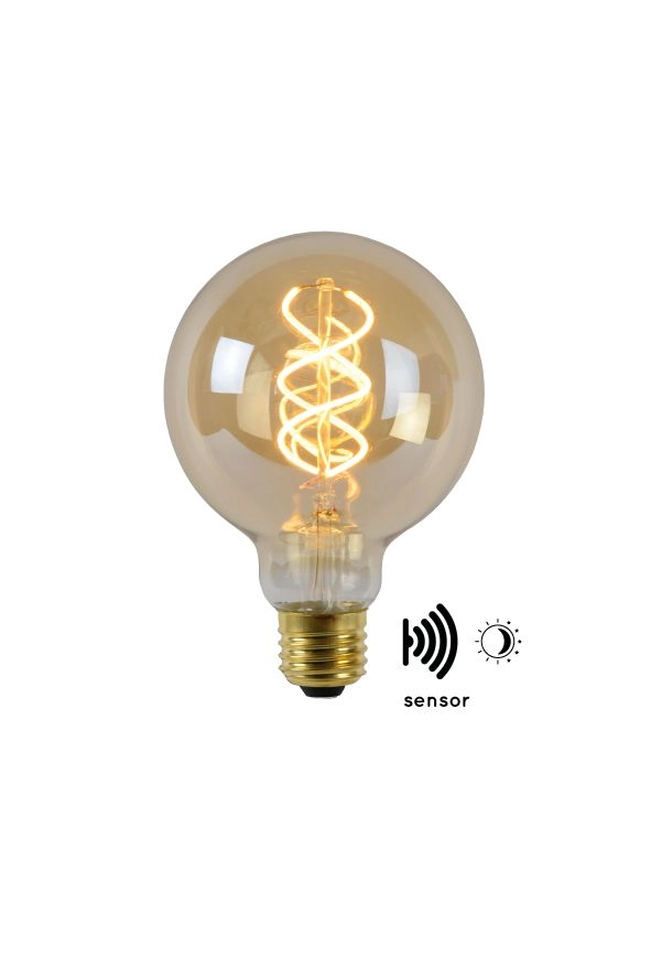 LU 49032/04/62 Lucide G95 TWILIGHT SENSOR - Filament bulb Outdoor - Ø 9,5 cm - LED - E27 - 1x4W 2200