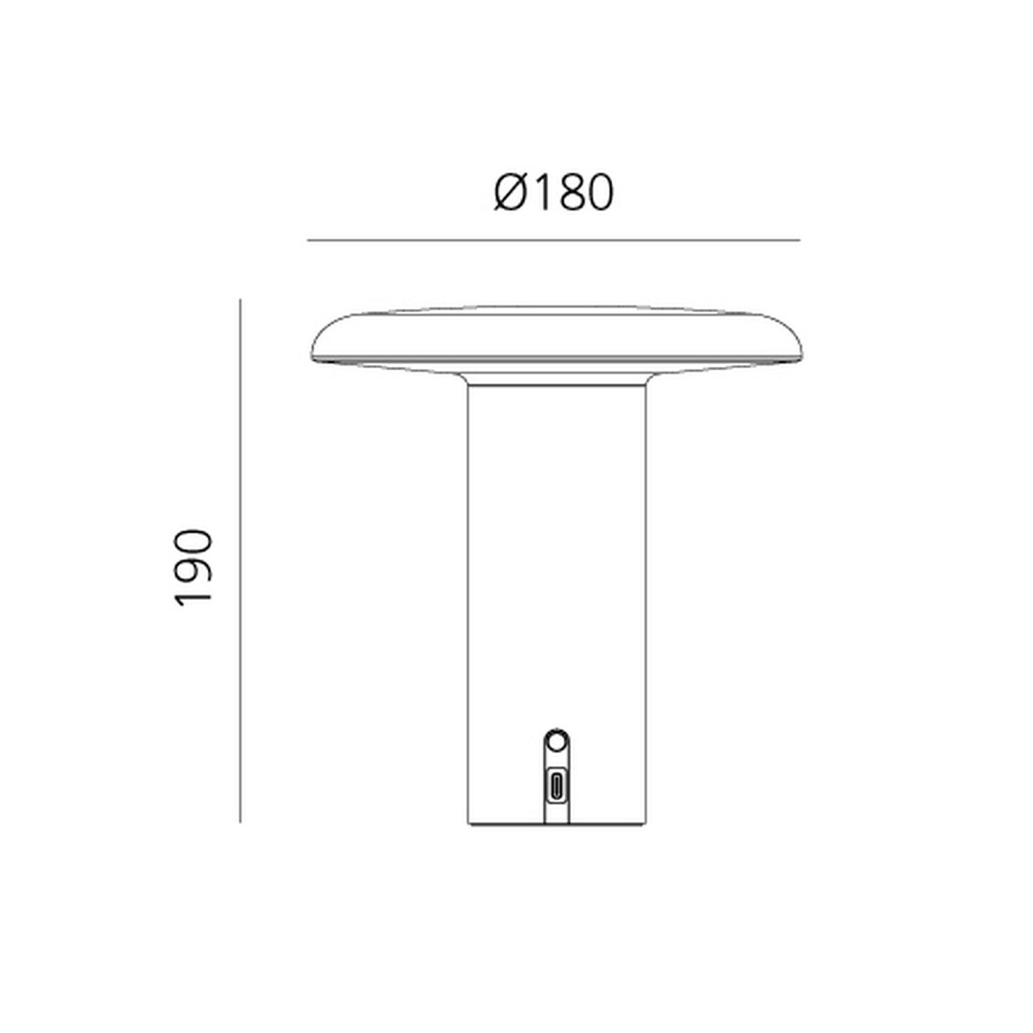 Takku Kabellose Tischlampe von Artemide