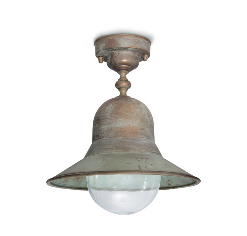 Außendeckenlampe aus Messing 2095 von Moretti Luce