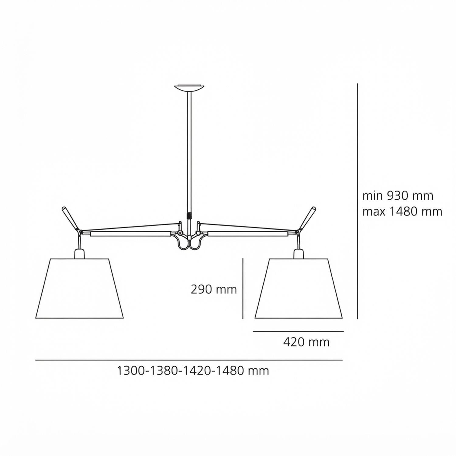 Hängelampe TOLOMEO BASCULANTE von Artemide