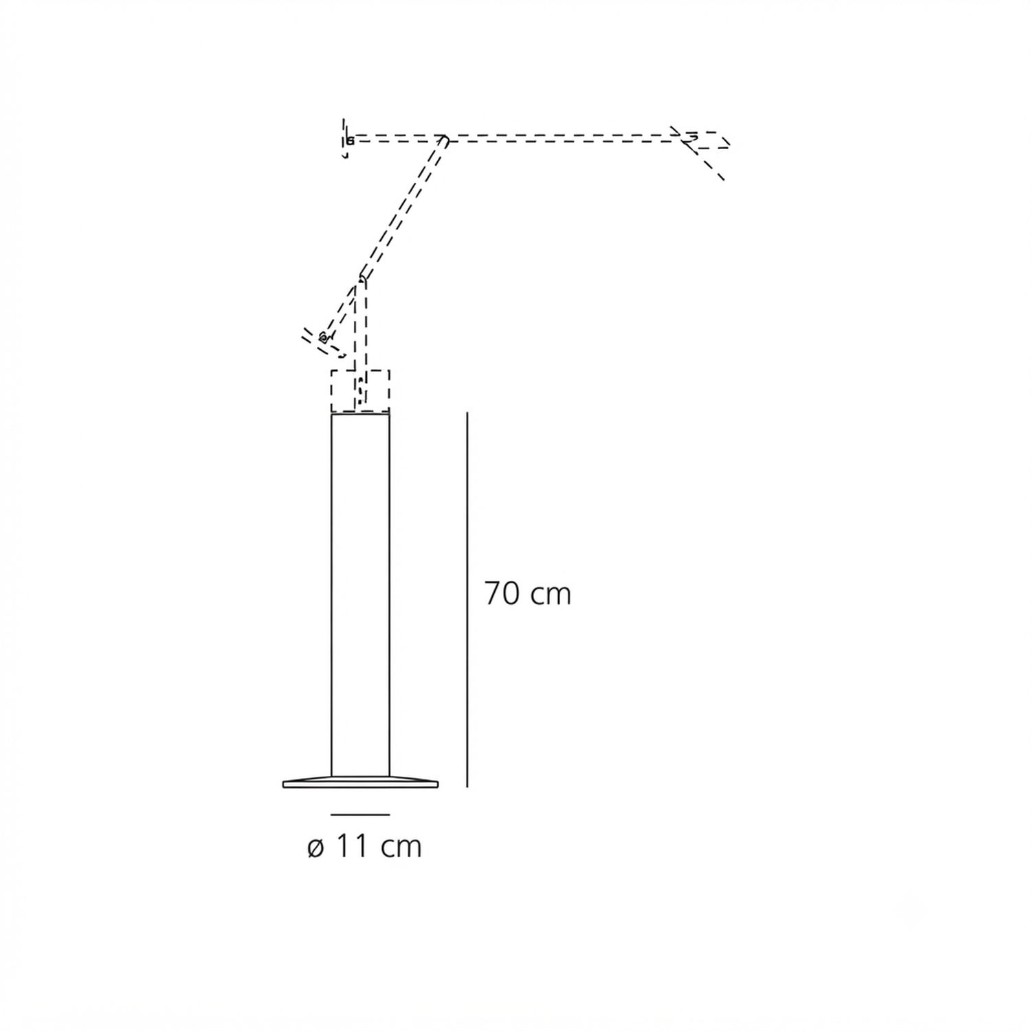 Standfuß für Tischleuchte TIZIO LED von Artemide