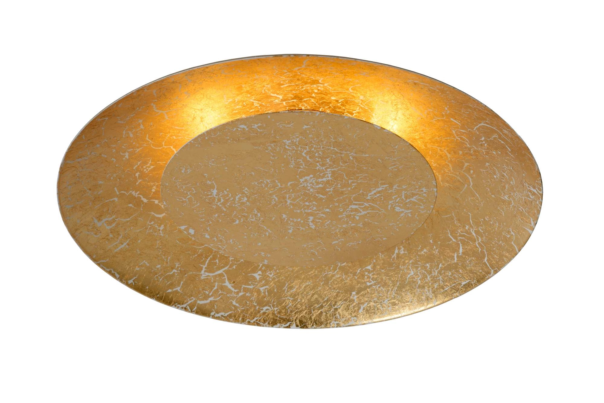 LU 79177/12/01 Lucide FOSKAL - Flush ceiling light - Ø 34,5 cm - LED - 1x12W 2700K - Brass