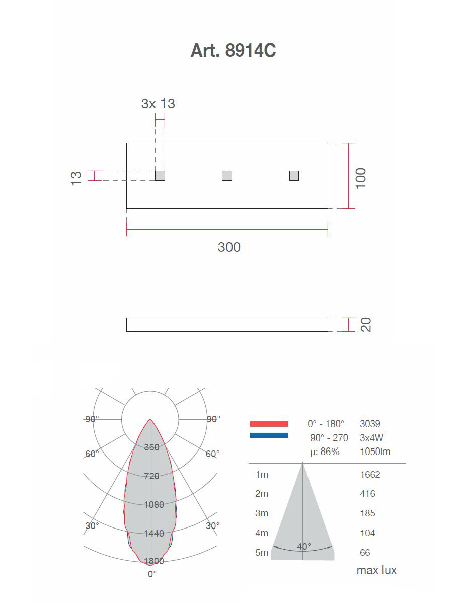 8914C LED Deckenleuchte CRISTALY® von Belfiore