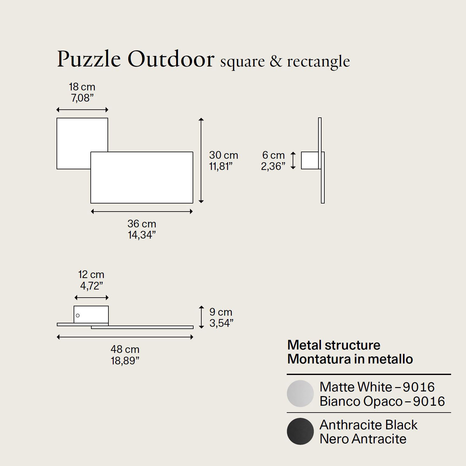 Puzzle Outdoor Square and Rectangle von Lodes