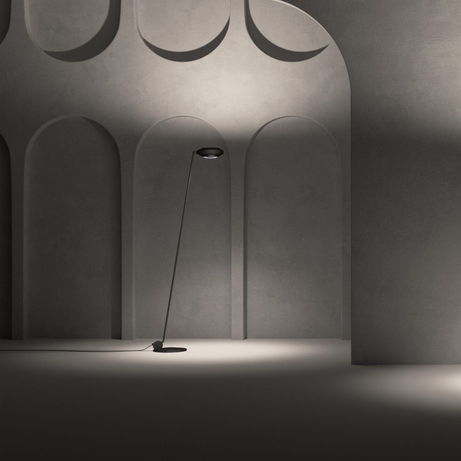 Direkt- und indirekt leuchtende LED Stehlampe Elle von Lumina