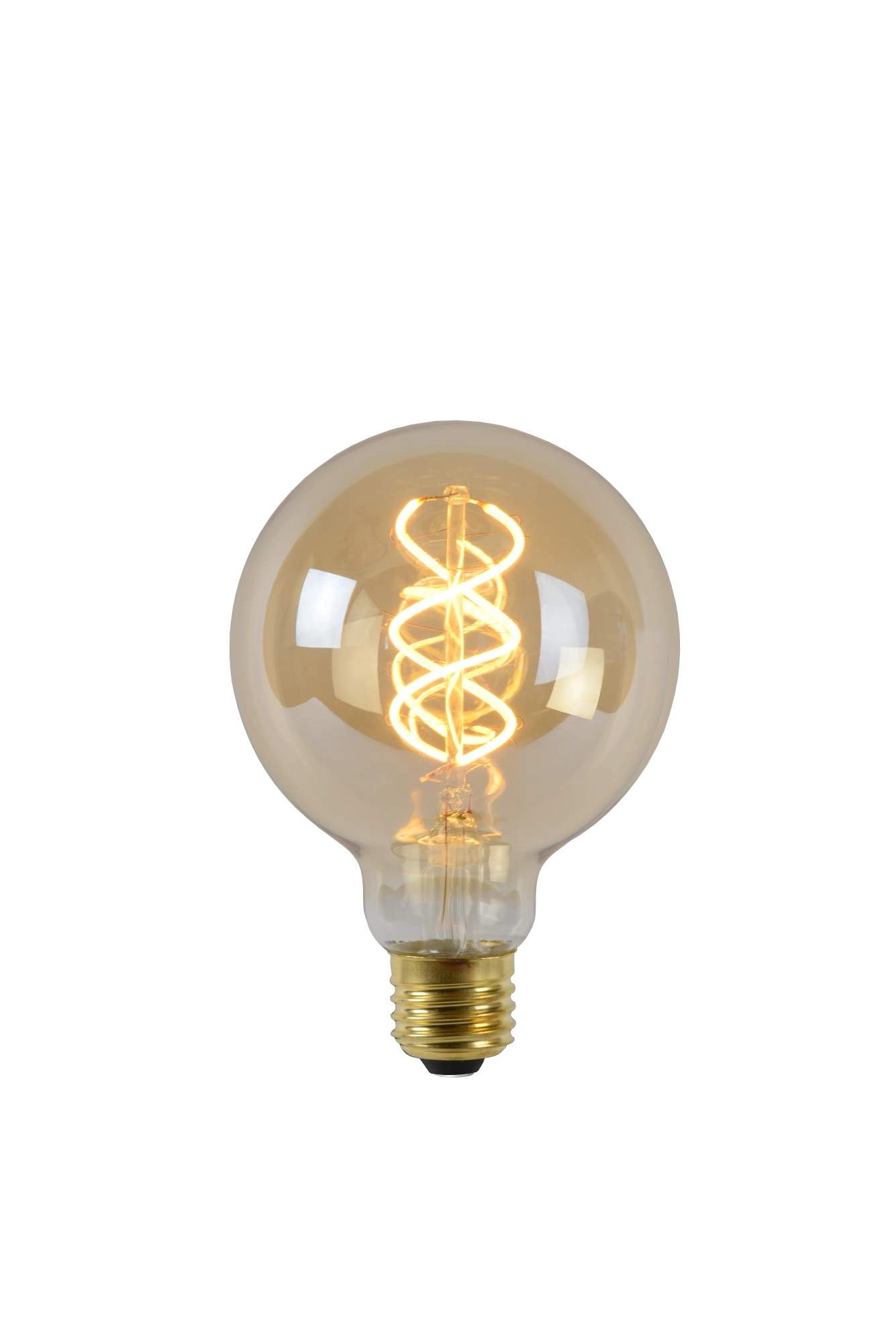LU 49032/05/62 Lucide G95 - Filament bulb - Ø 9,5 cm - LED Dim. - E27 - 1x5W 2200K - Amber