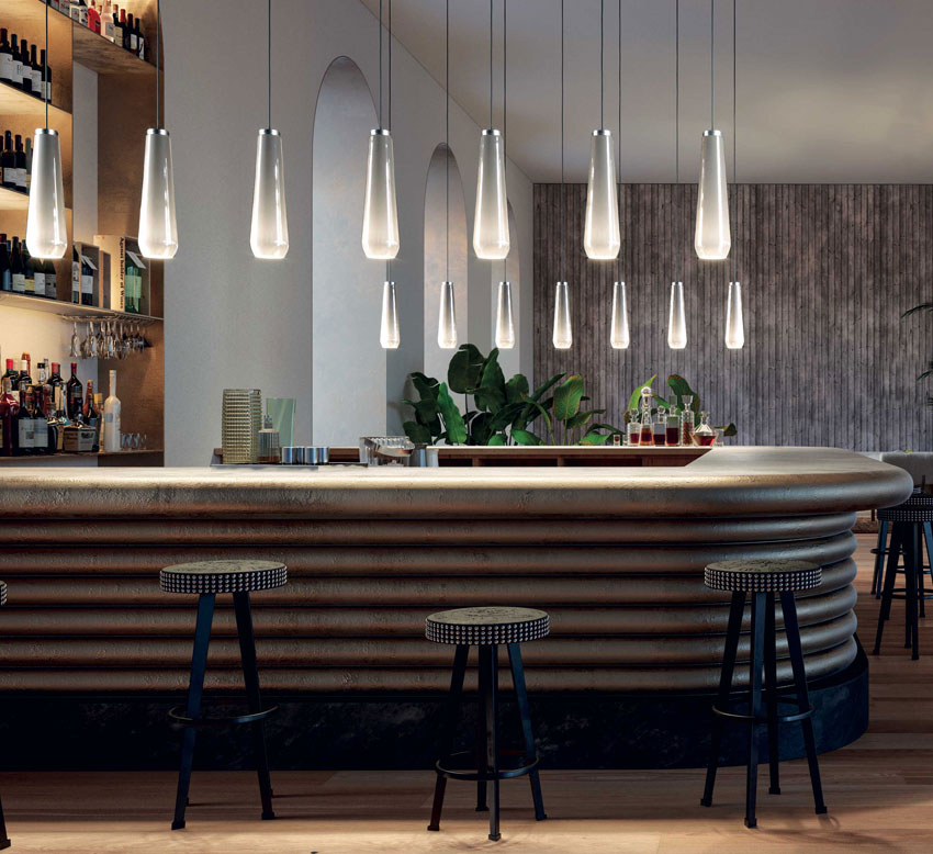 Glass Drop Leuchte von Diesel Living with Lodes