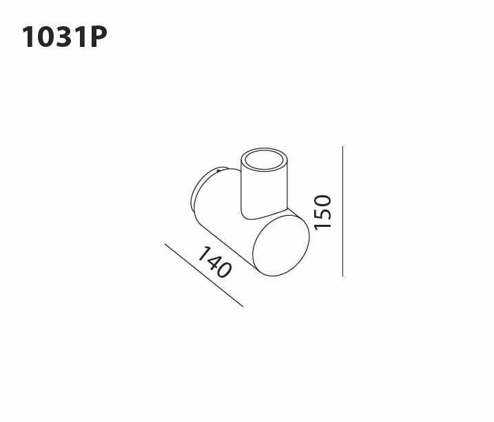 1031P TRAFFIC Wandlampe von Toscot