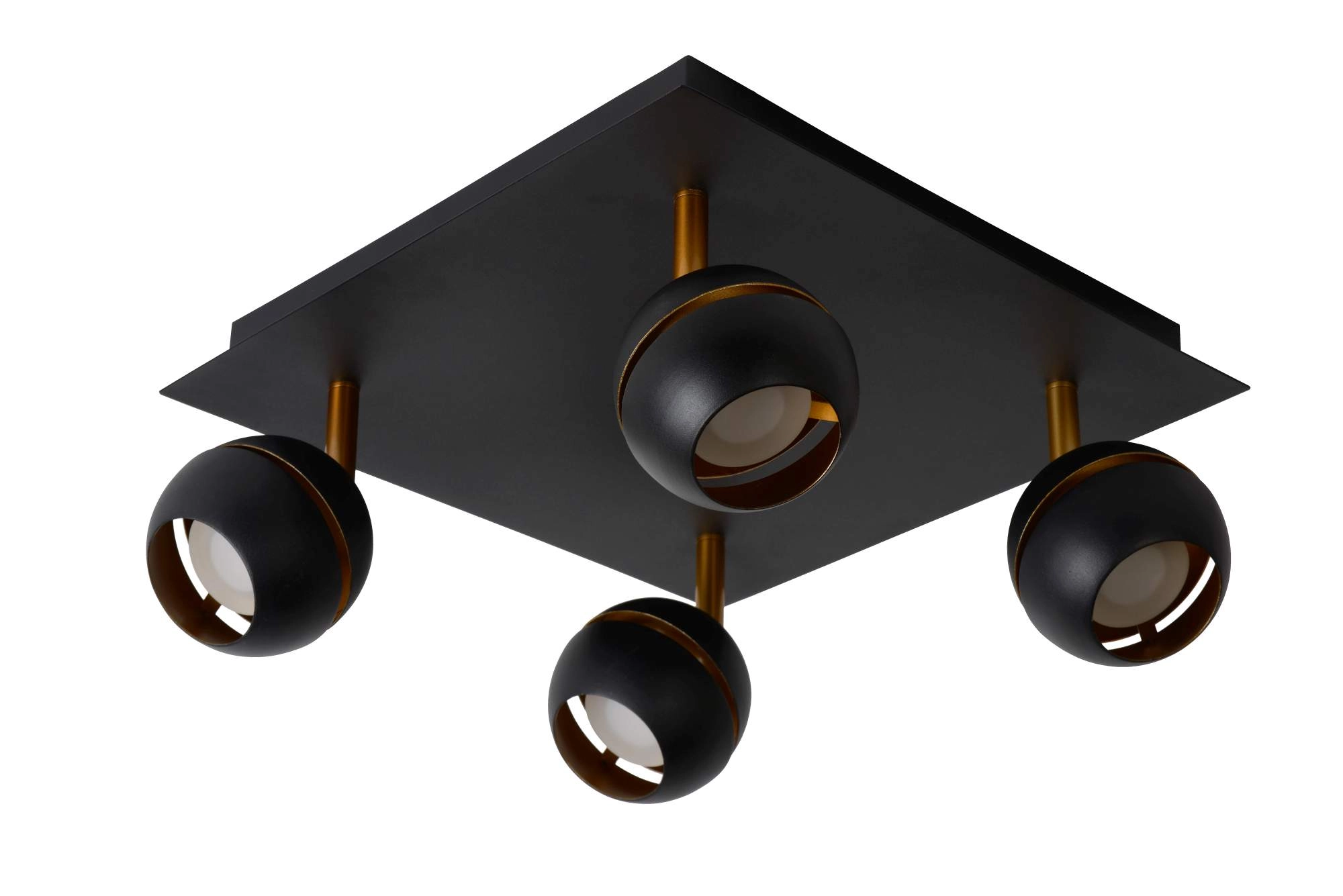 LU 77975/20/30 Lucide BINARI - Ceiling spotlight - LED - 4x4,5W 2700K - Black