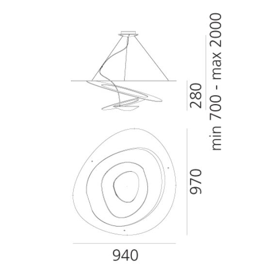 Hängeleuchte PIRCE SUSPENSION von Artemide